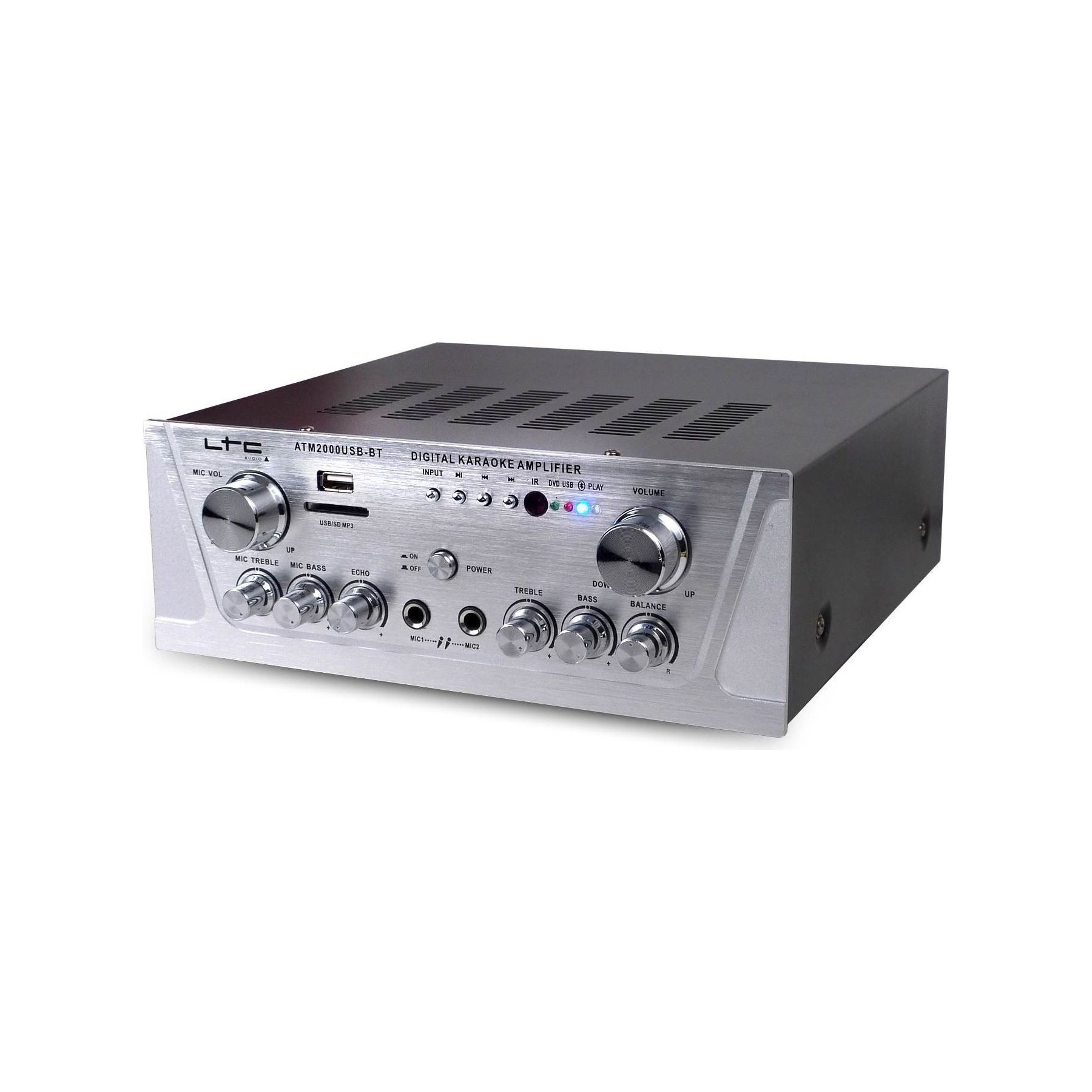 Pack sono LTC Ampli STEREO Hifi-Karaoké 2x50W ATM200