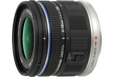 Objectif pour Hybride OLYMPUS 9-18mm f/4.0-5.6 noir M.Zuiko