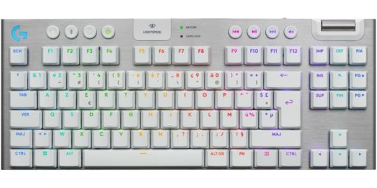 Clavier gamer sans fil LOGITECH G915 X Lightspeed TKL Tactile Blanc