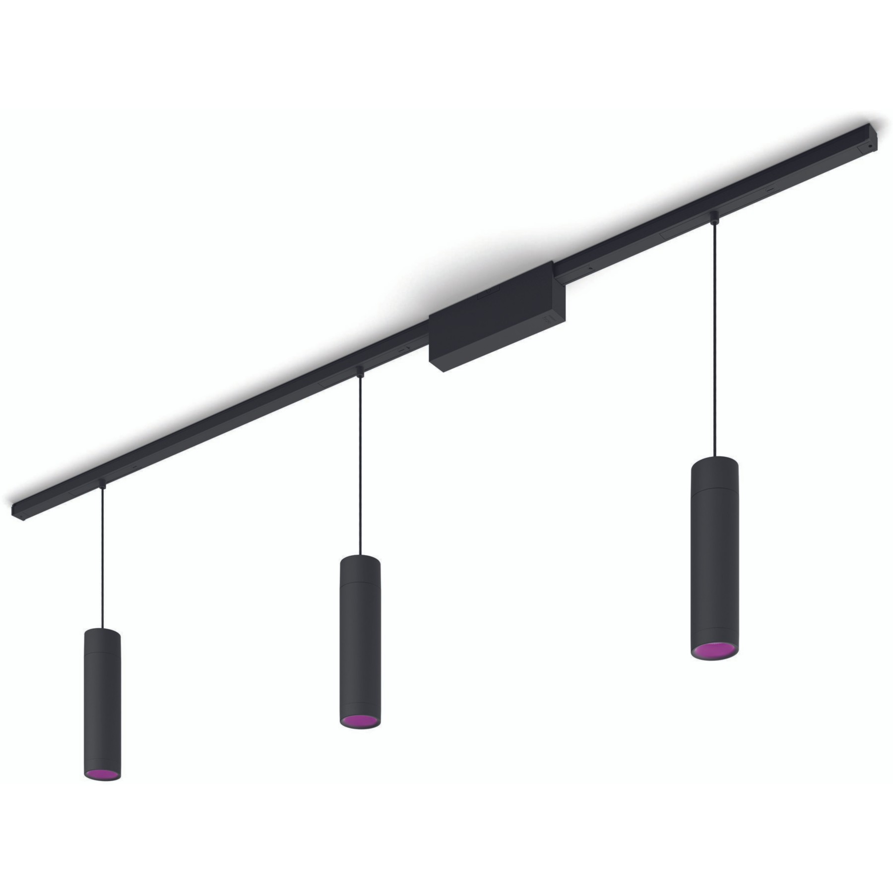 Plafonnier PHILIPS HUE W&C Perifo 3 cylindres noir