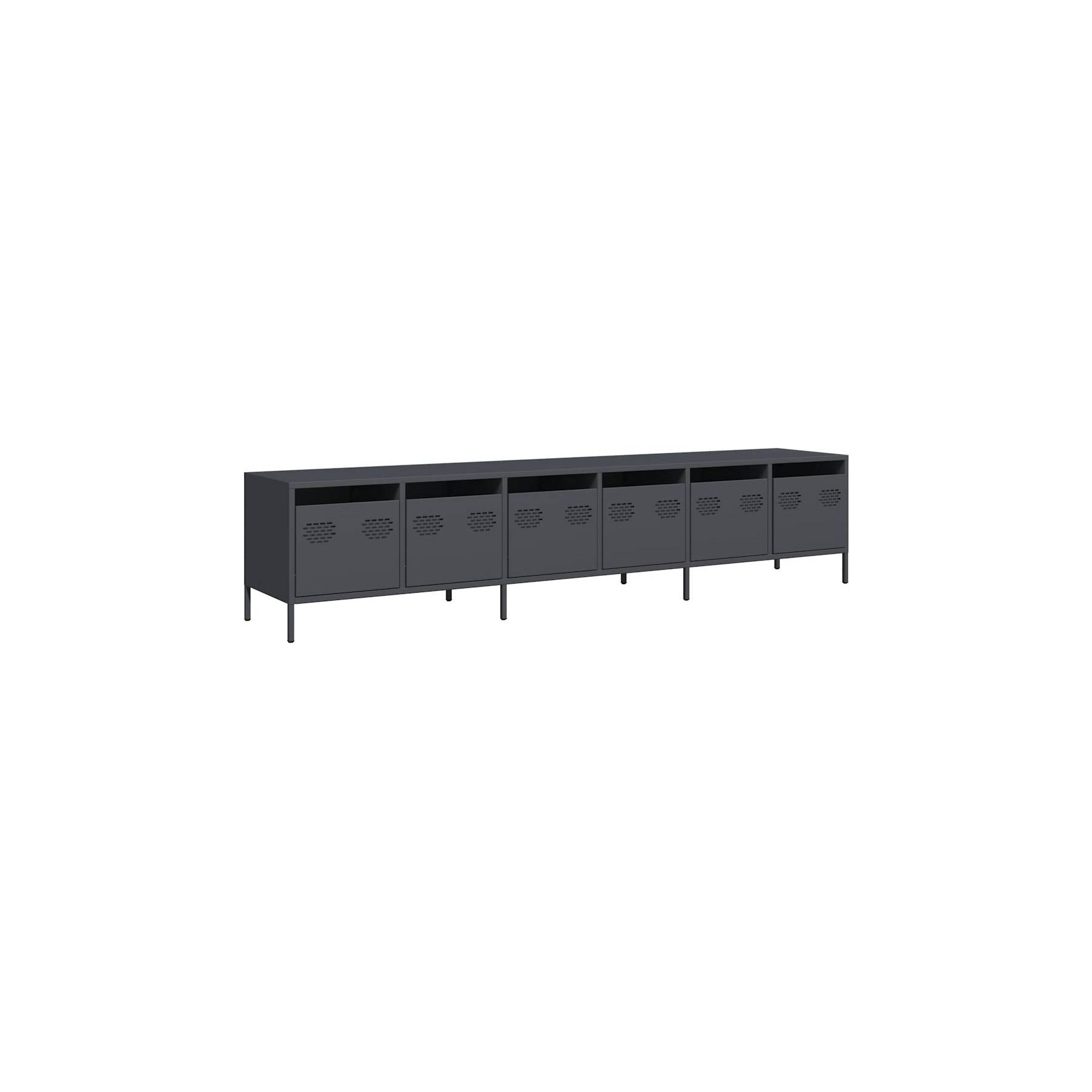 Meuble TV HELLOSHOP26 Meuble TV avec grand rangement moderne s