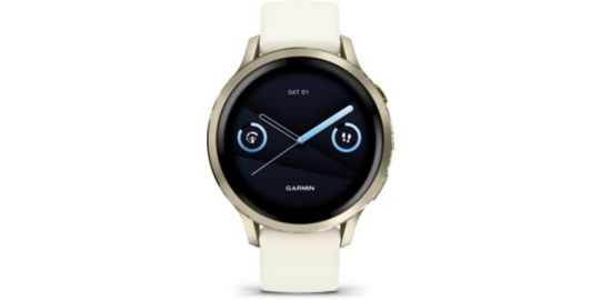 Montre sport GARMIN Venu 4 Sport et santé GPS AMOLED BT Wi-Fi 41 mm Gris / Beige