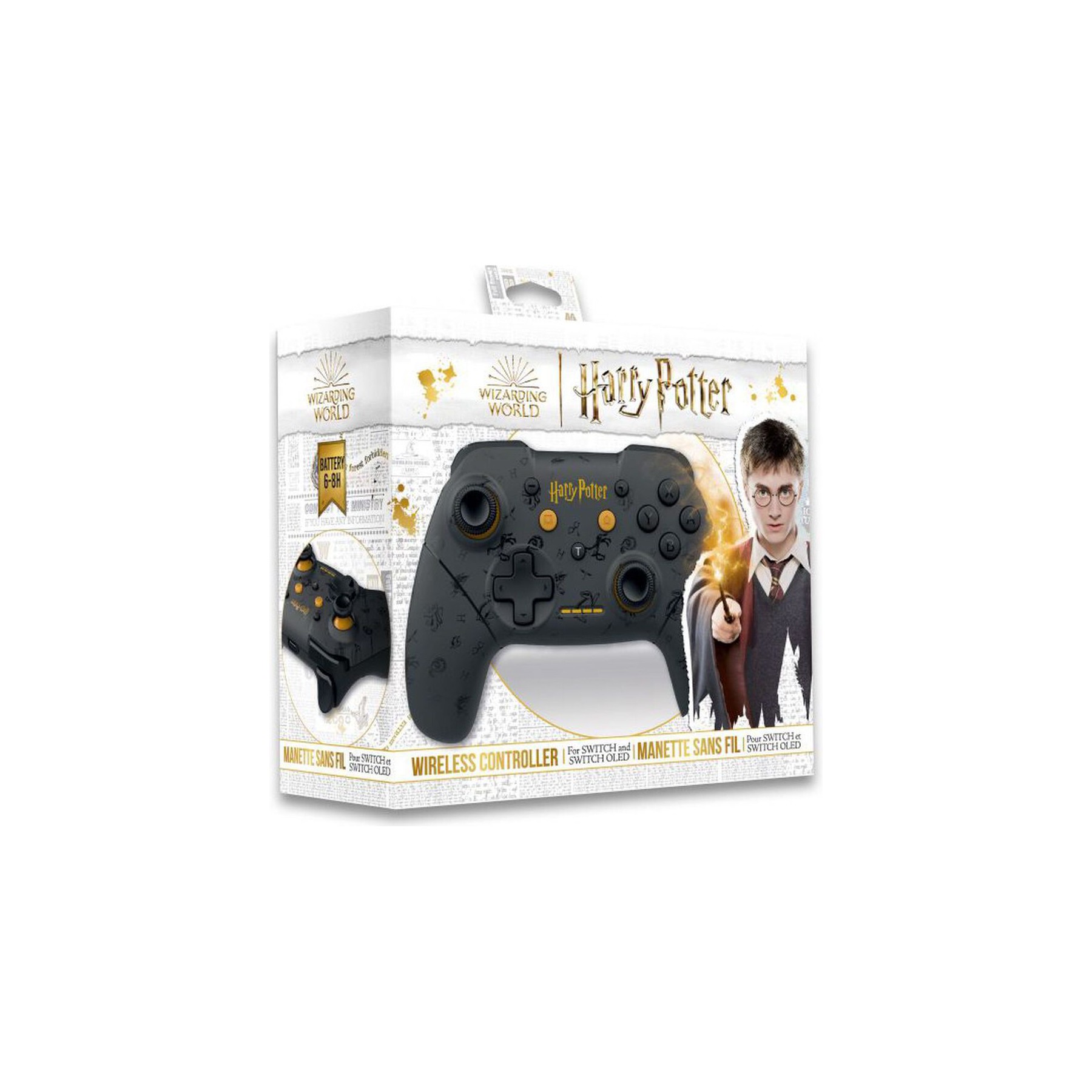 Manette TRADE INVADERS Manette Sans Fil- Harry Potter- Noire