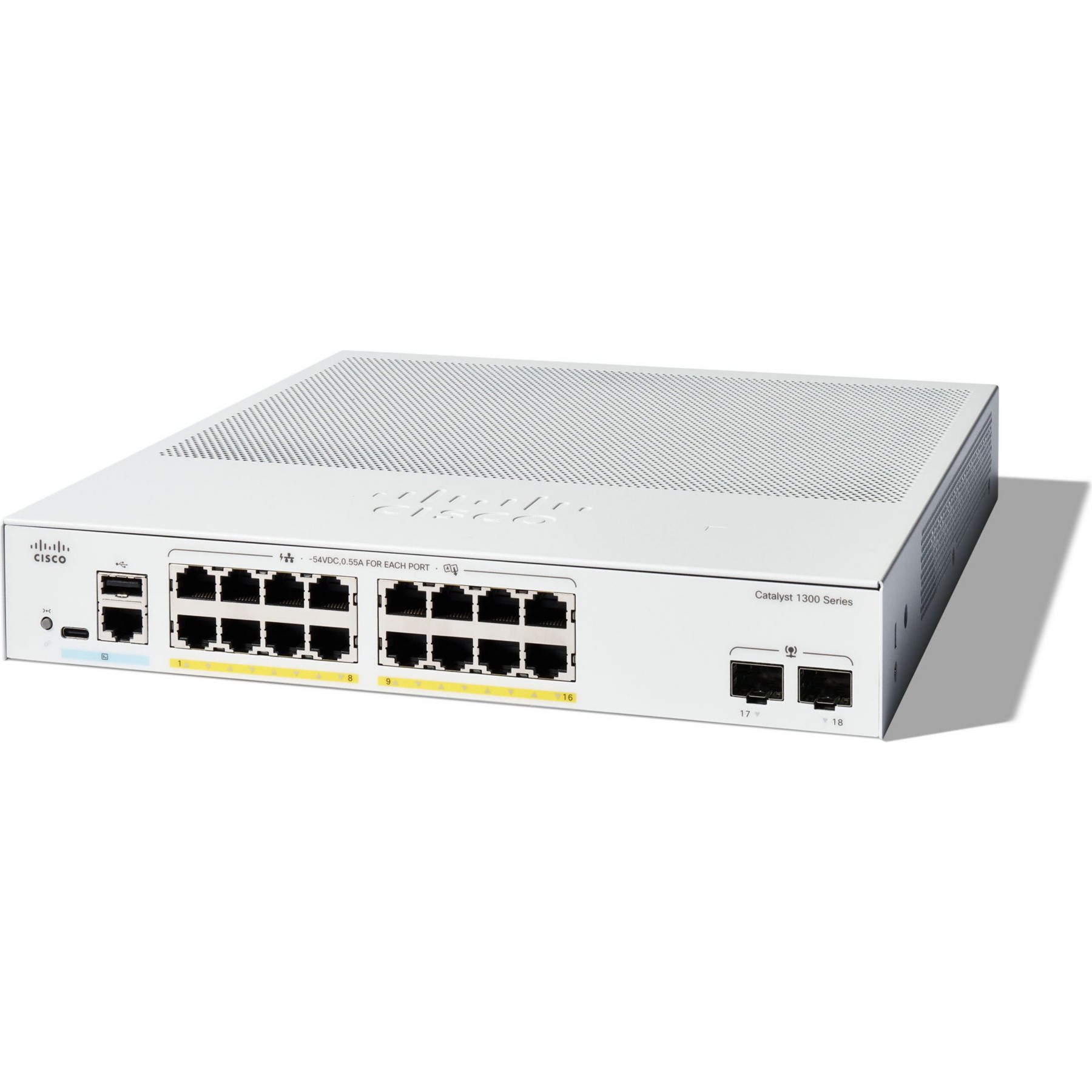 Hub USB C DEXLAN C1300-16FP-2G