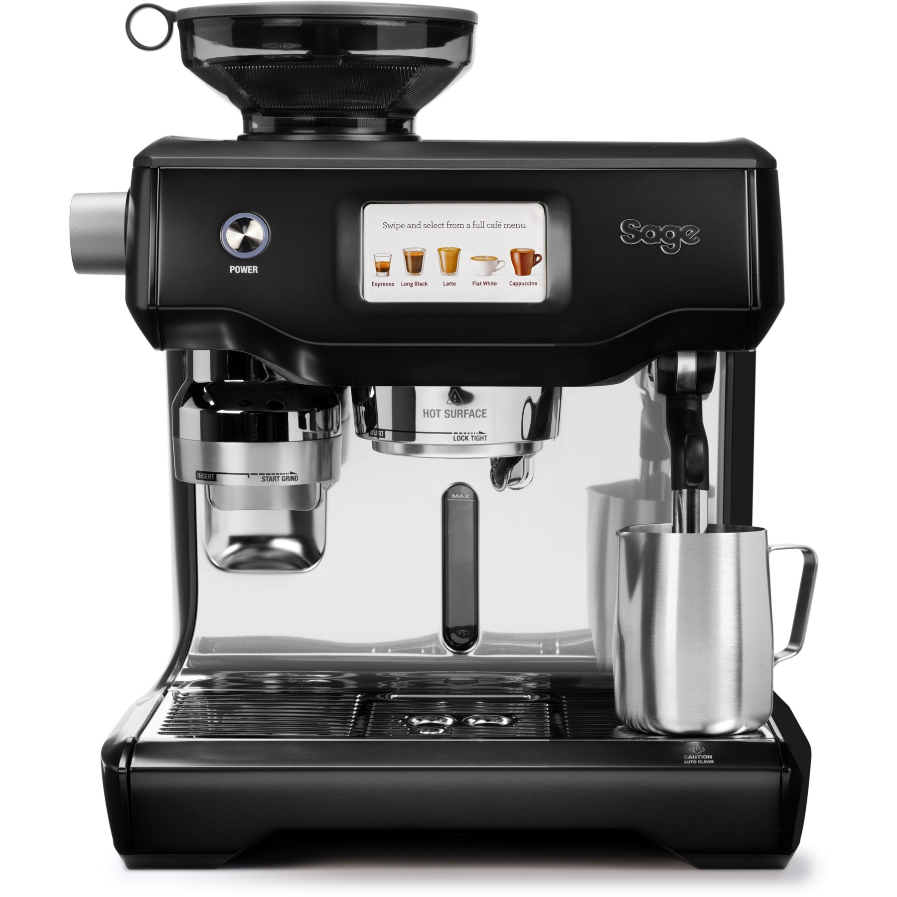 Expresso avec broyeur intégré SAGE APPLIANCES The Oracle Touch Noir