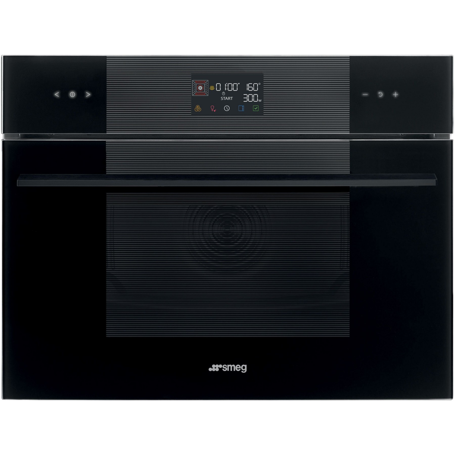 Four micro onde combiné SMEG SO4102M1B3 - Combiné micro-ondes - Hydrolyse - Écran tactile