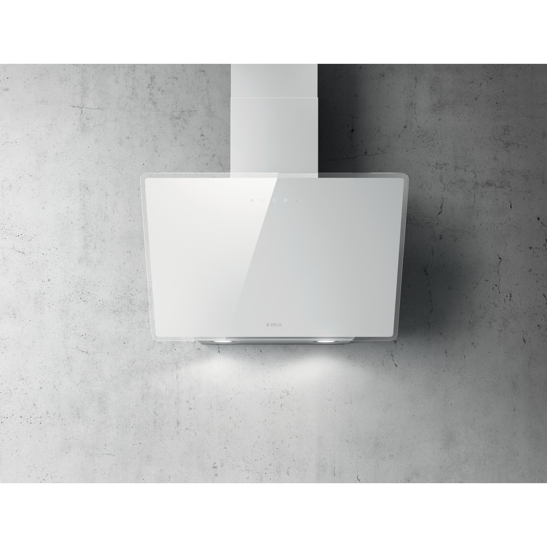 Hotte décorative murale inclinée ELICA SHIRE WH/A/90