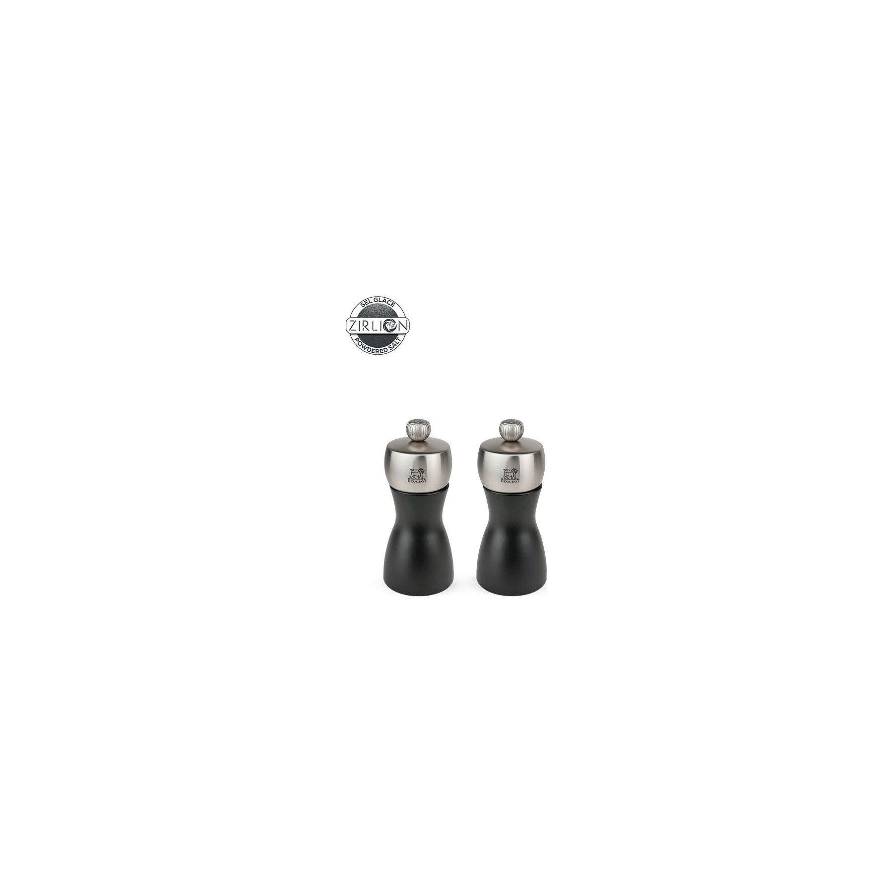 Duo moulins à poivre et sel PEUGEOT Fidji Bois Noir 12cm