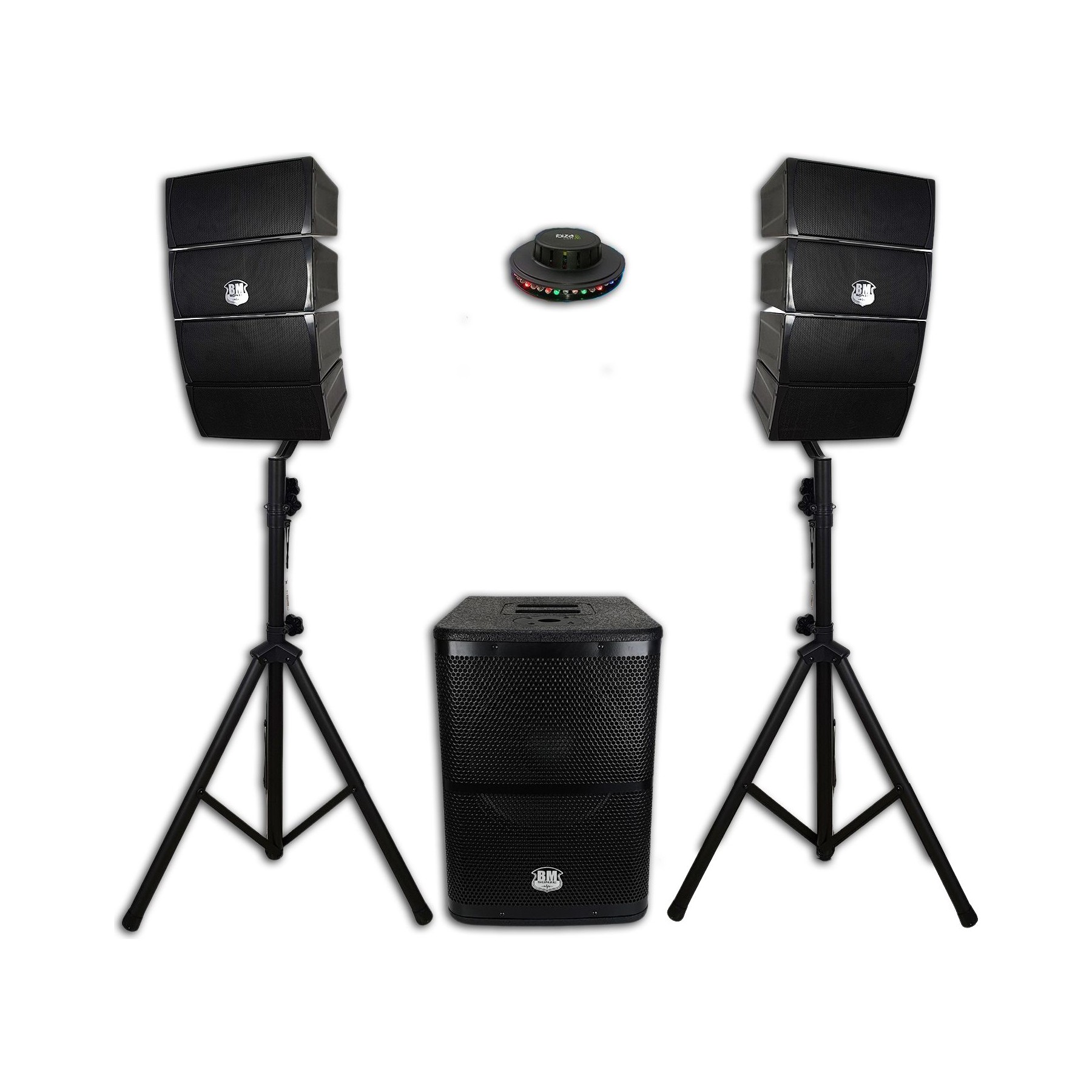 Pack sono BM SONIC Pack Sonorisation 2.1 de 1000W DJ BMS12