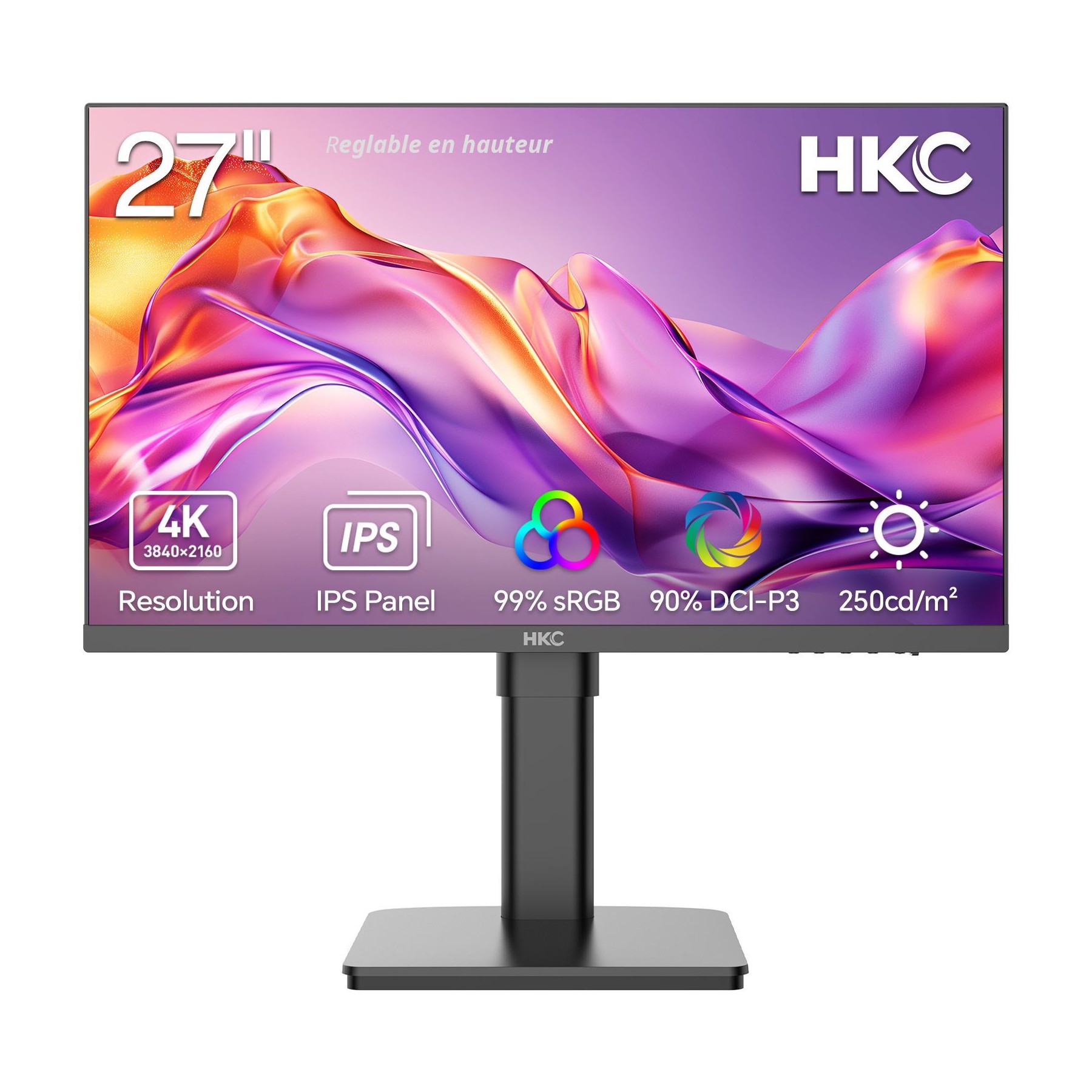 Ecran PC 4K HKC T2752U 27" IPS 4K HDR400 DCI P3