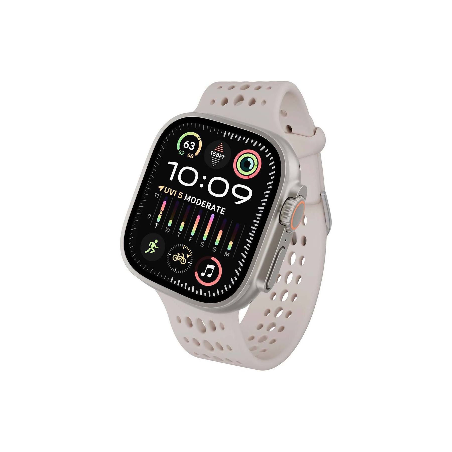 Bracelet DECODED pour Apple Watch 44 à 49mm en Silicone