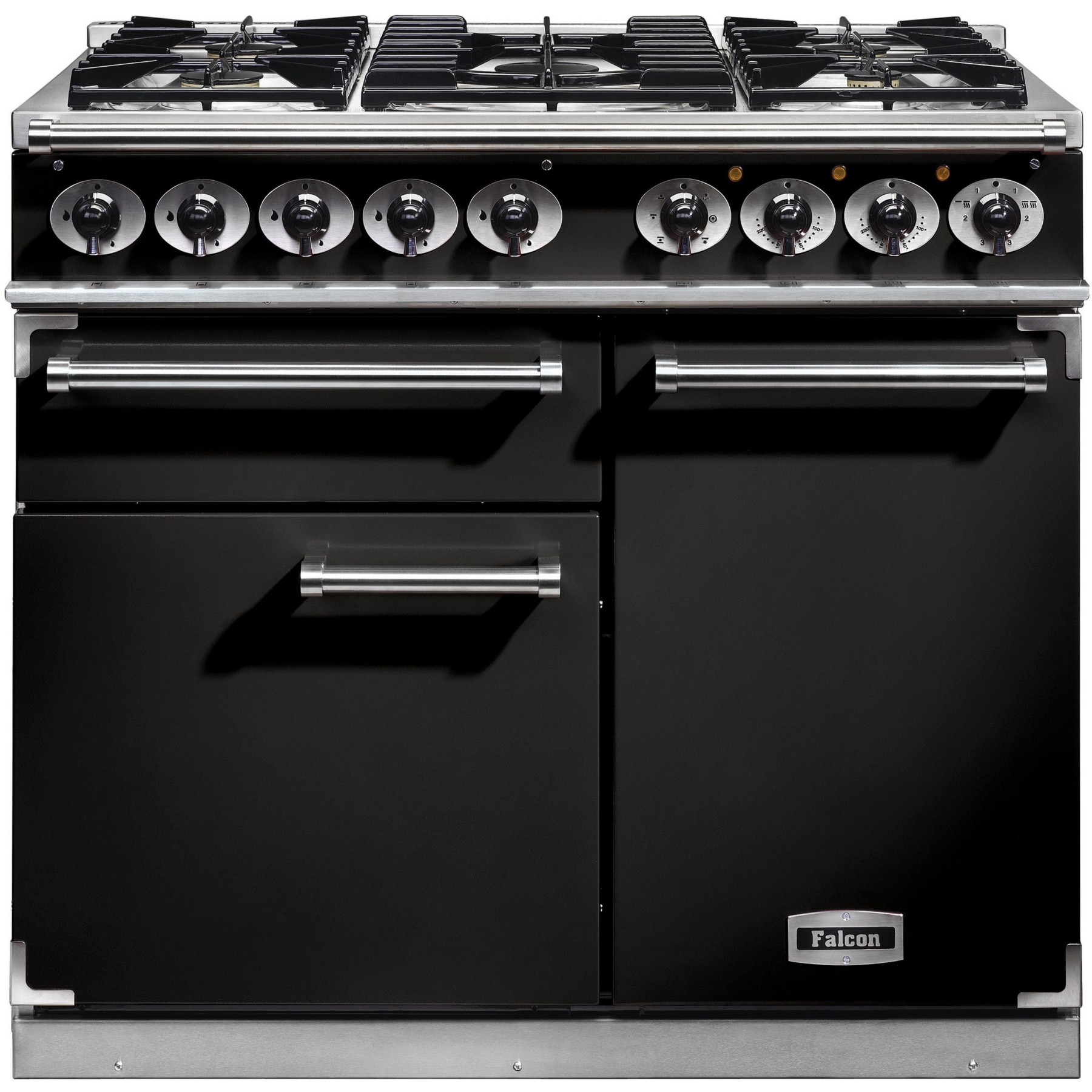 Piano de cuisson gaz FALCON Semi Pro DELUXE 100 NOIR CHROME
