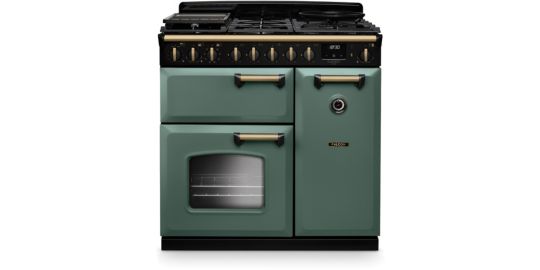 Piano de cuisson gaz FALCON NGC TAB GAZ 90 CM VERT MINERAL LAITON AN