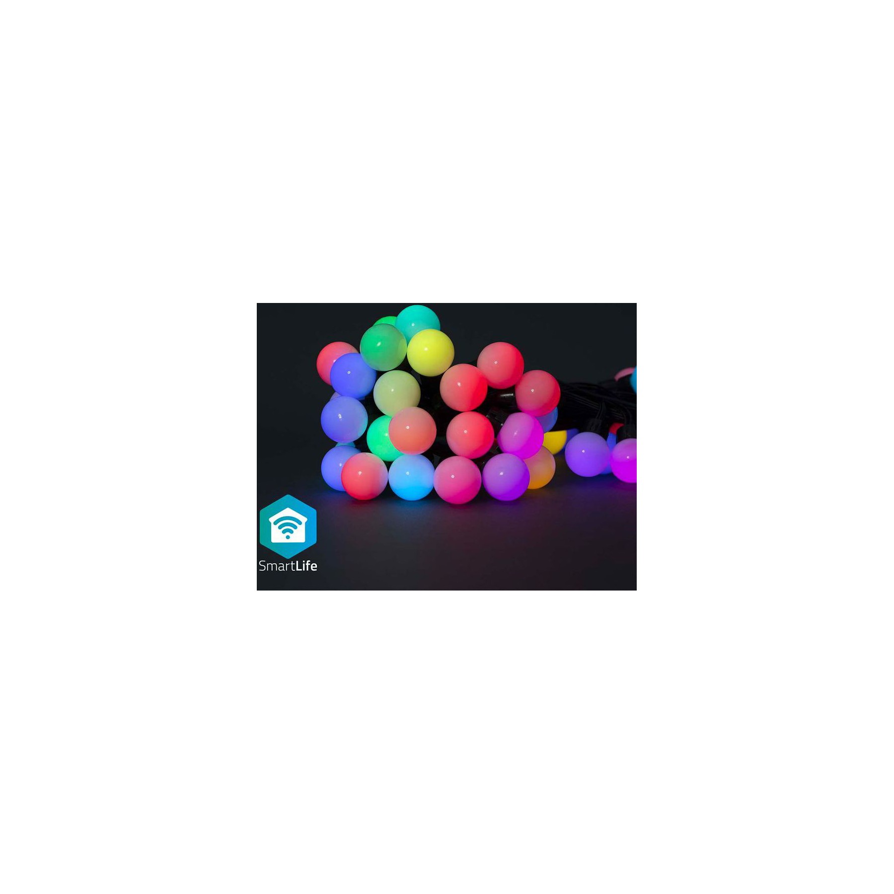 Guirlande lumineuse NEDIS Guirlande intelligente Wi-Fi RGB 48 LED