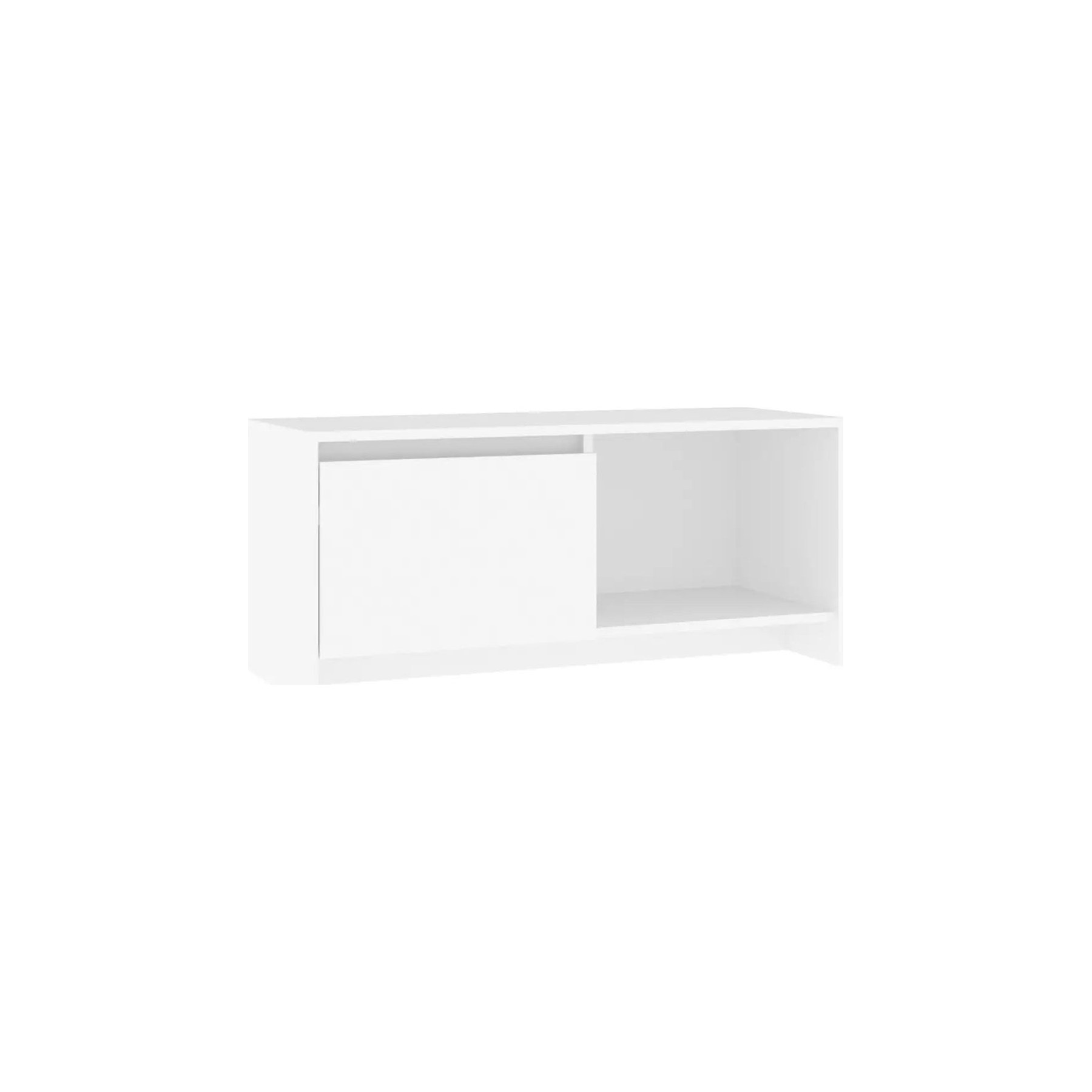 Meuble TV HELLOSHOP26 Meuble TV moderne avec rangement 90 x 35