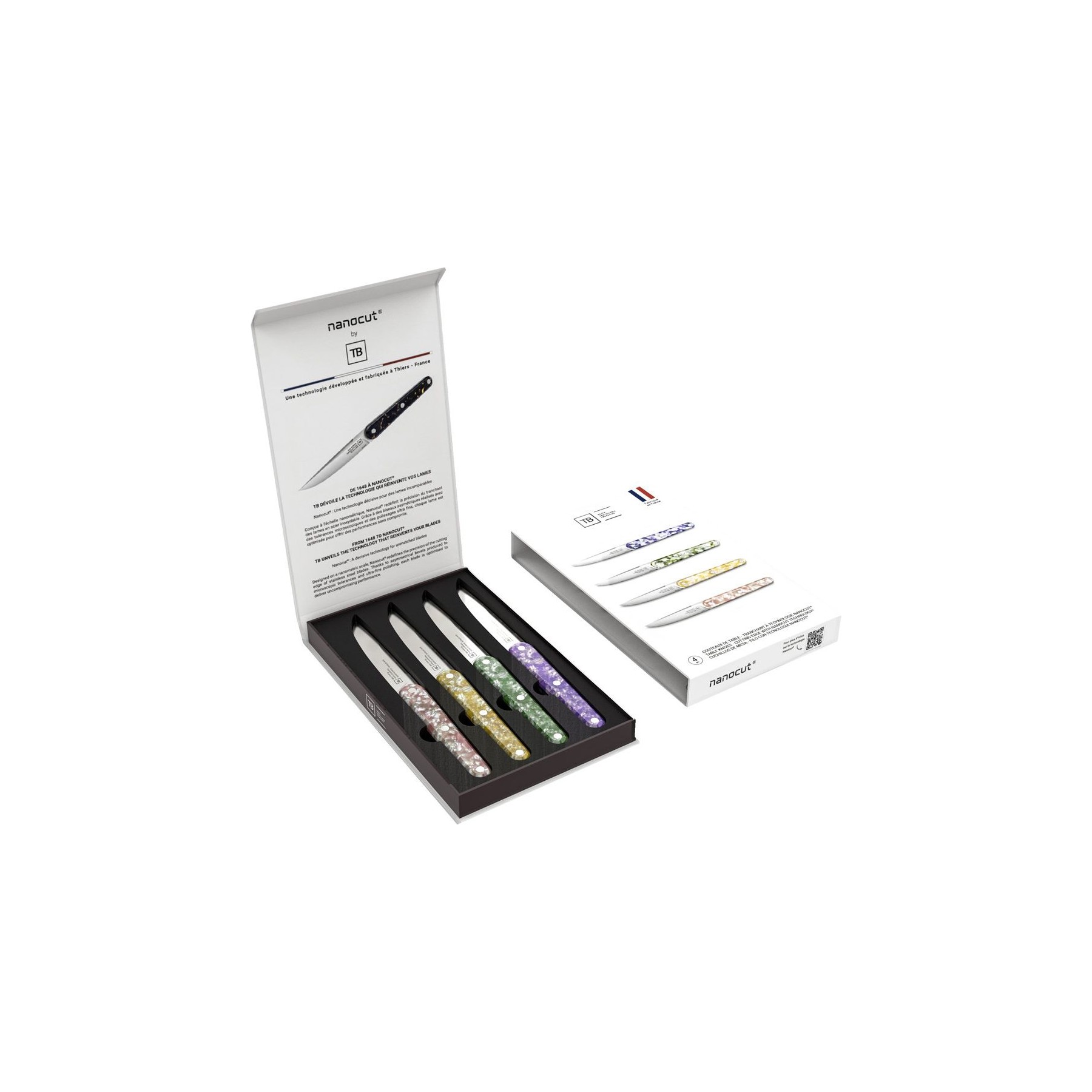 Couverts TARRERIAS BONJEAN Coffret de 4 couteaux de table joseph na