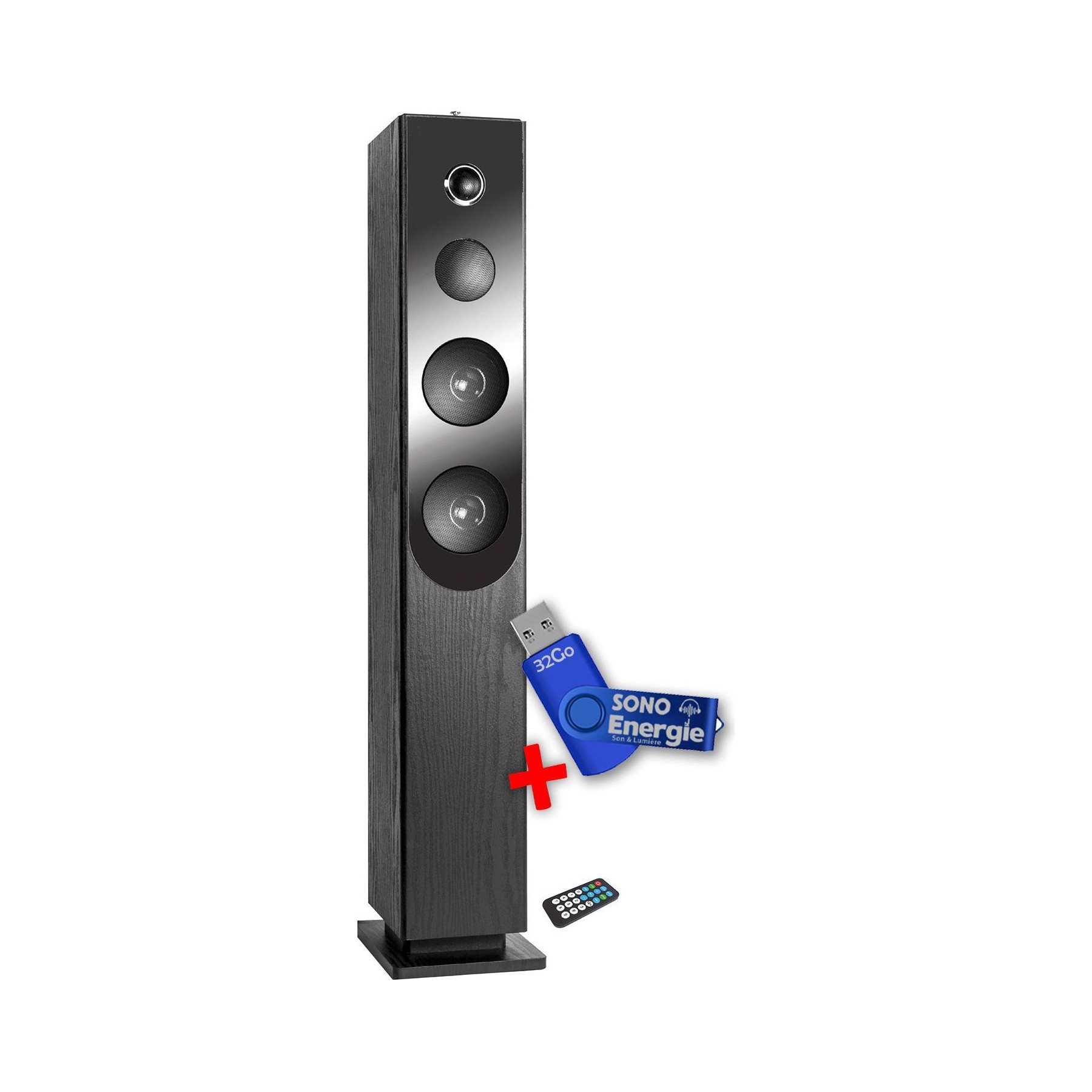 Enceinte Bluetooth INOVALLEY TOUR DE SON HP33-CD-MATCH+ Clé USB 32G