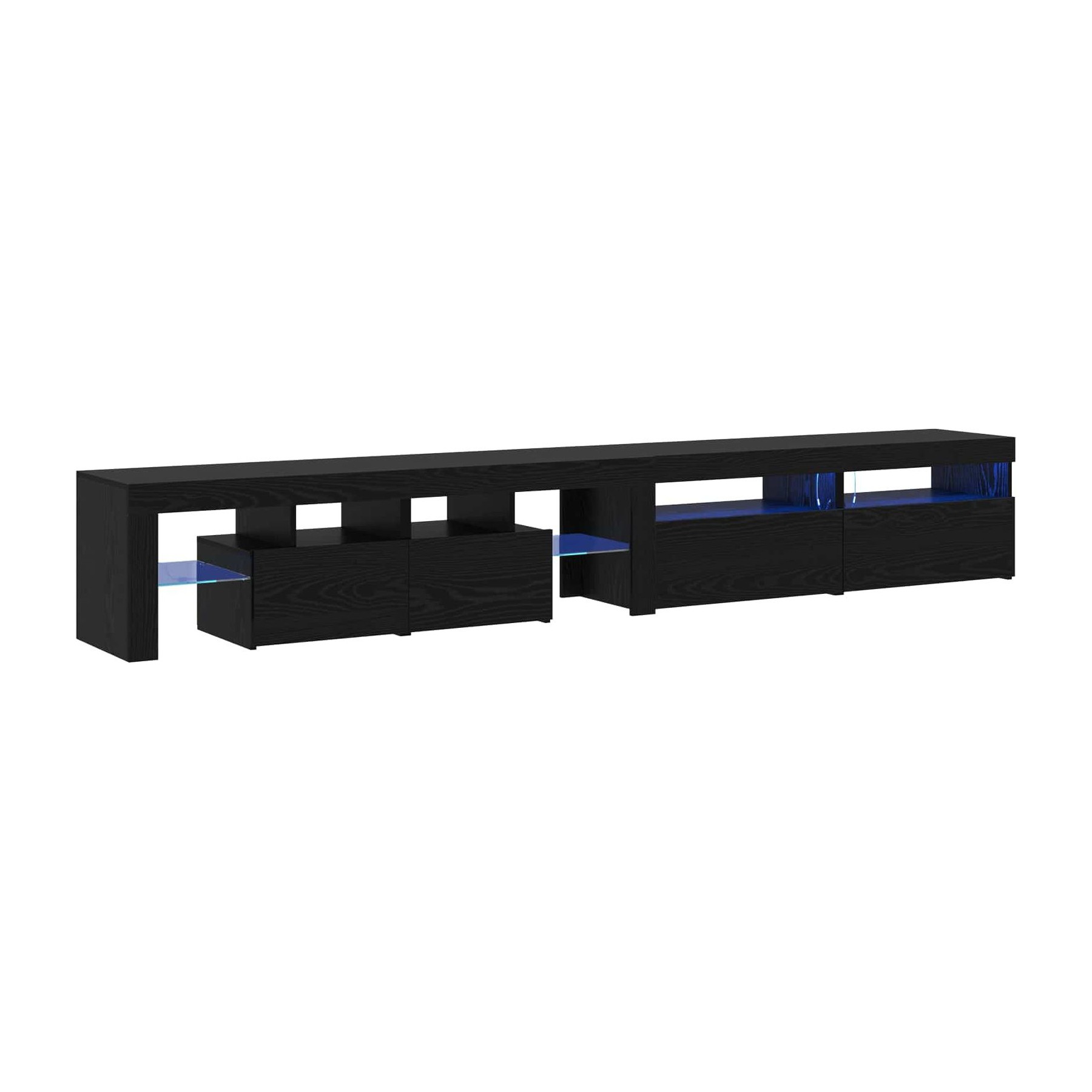 Meuble TV HELLOSHOP26 Lot de 3 meubles TV rectangulaires conte