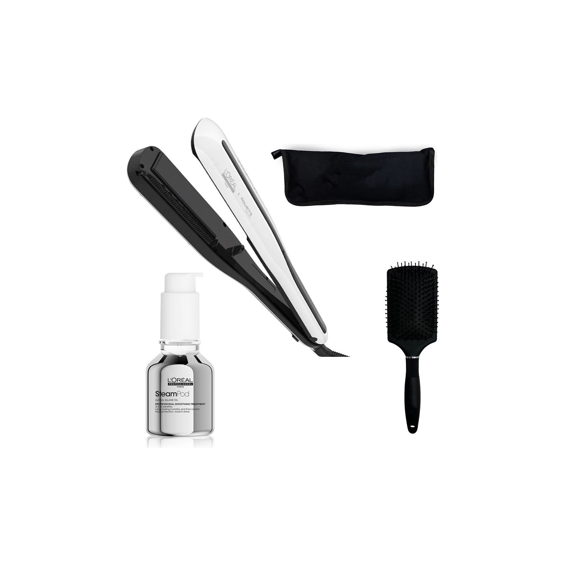 Lisseur L'OREAL PRO Steampod 3 + Soin 3 en 1 + Accessoires