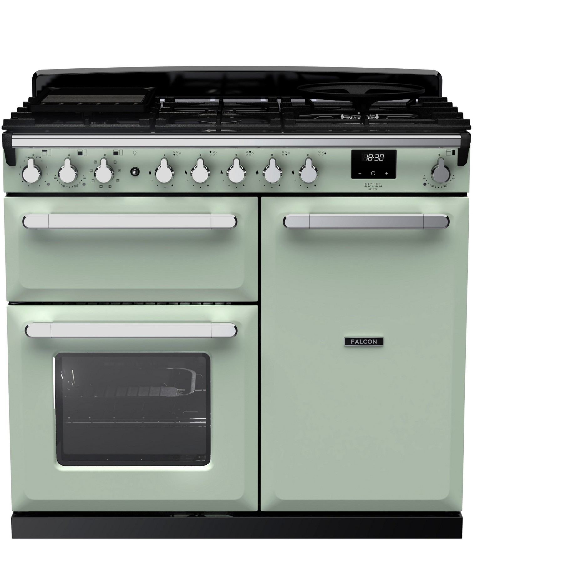 Piano de cuisson gaz FALCON ESTEL DELUXE TAB GAZ 100 CM VERT PASTEL