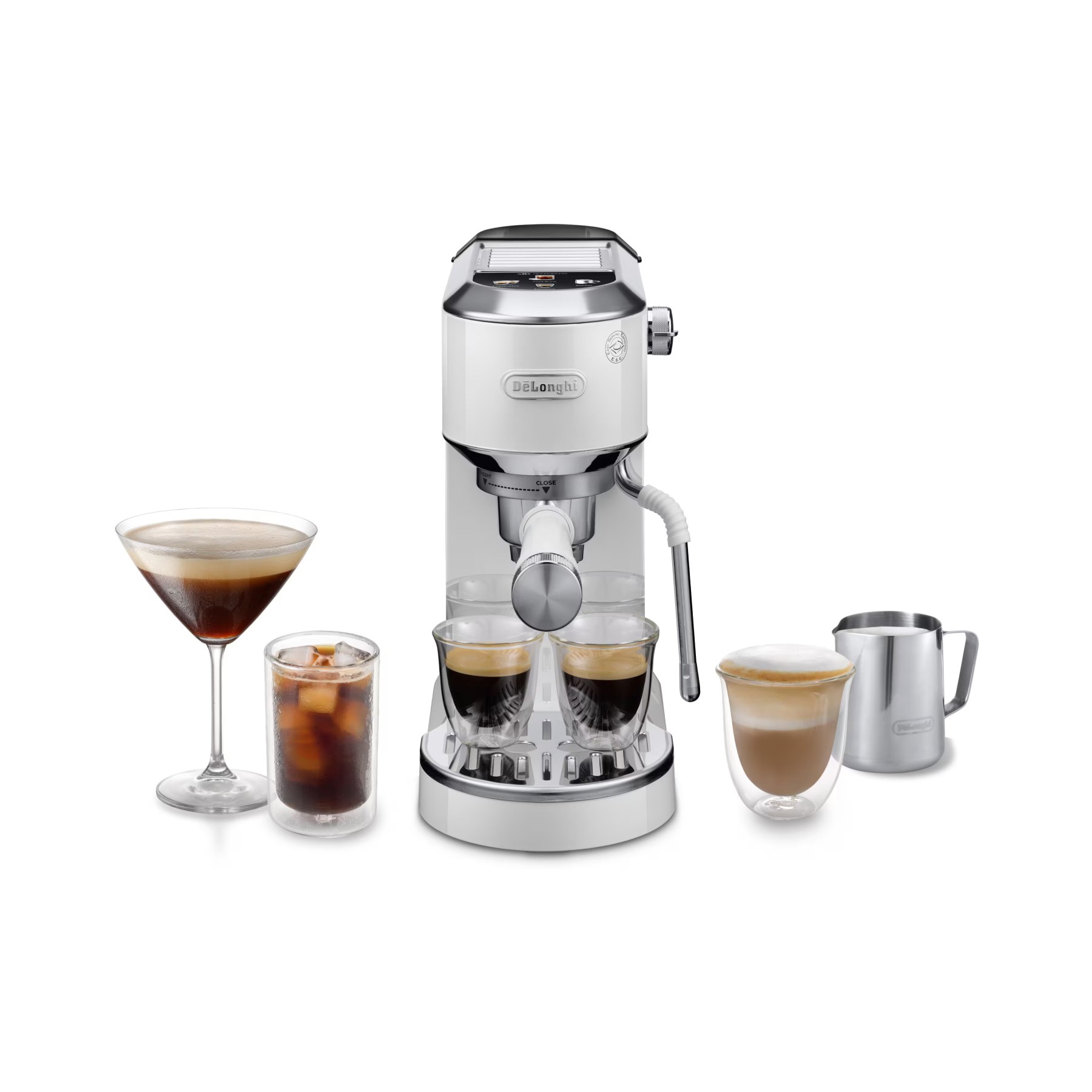 Machine à expresso DELONGHI EC890.WI Dedica Duo Blanche