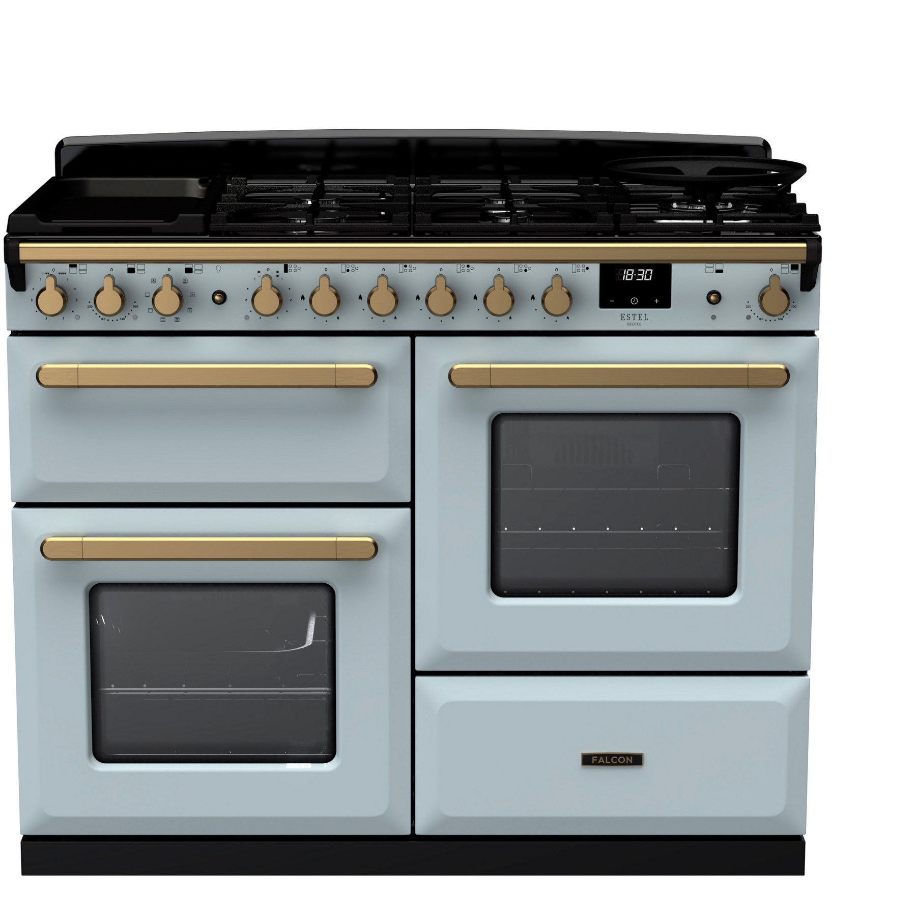 Piano de cuisson mixte FALCON ESTEL DELUXE OC TAB MIX 110 CM BLEU PAST