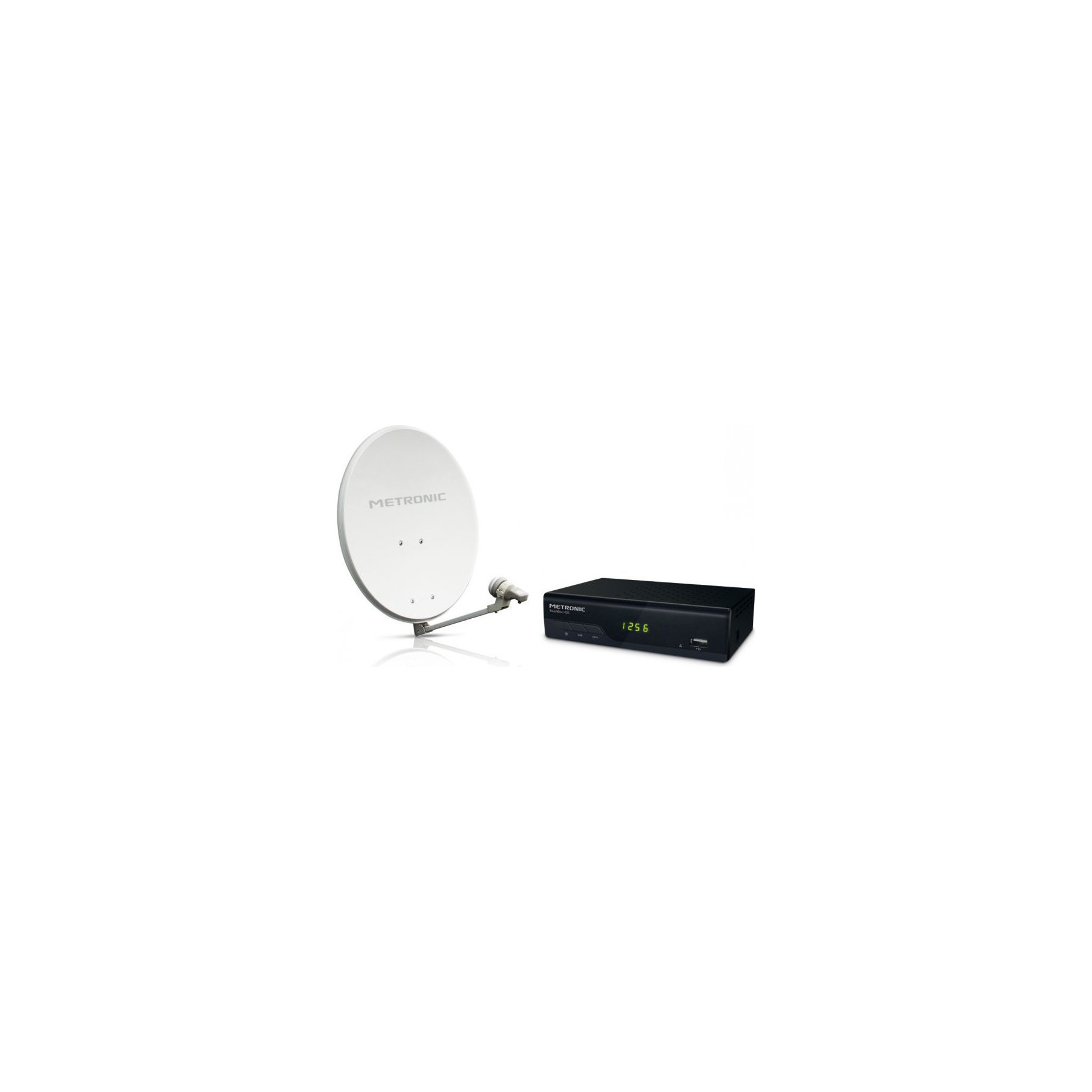 Antenne extérieure METRONIC Parabole Calysta acier diamètre 80 cm +