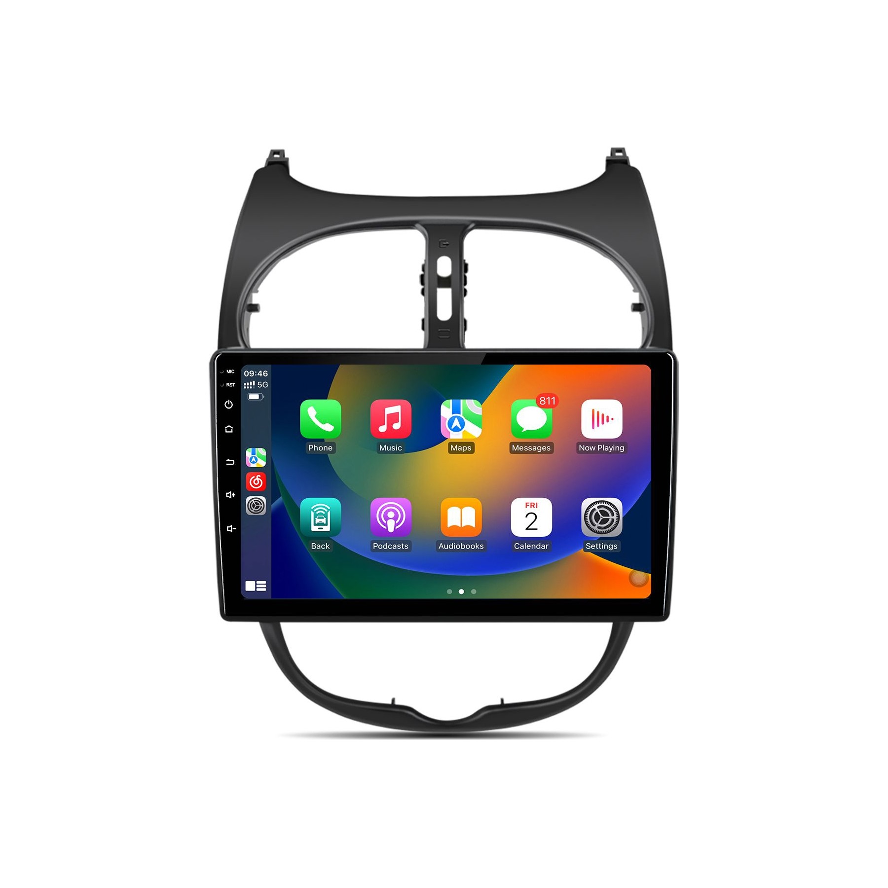 Autoradio connecté JUNSUN pour Peugeot 206 2001-08 4+64GB WIFI 4G