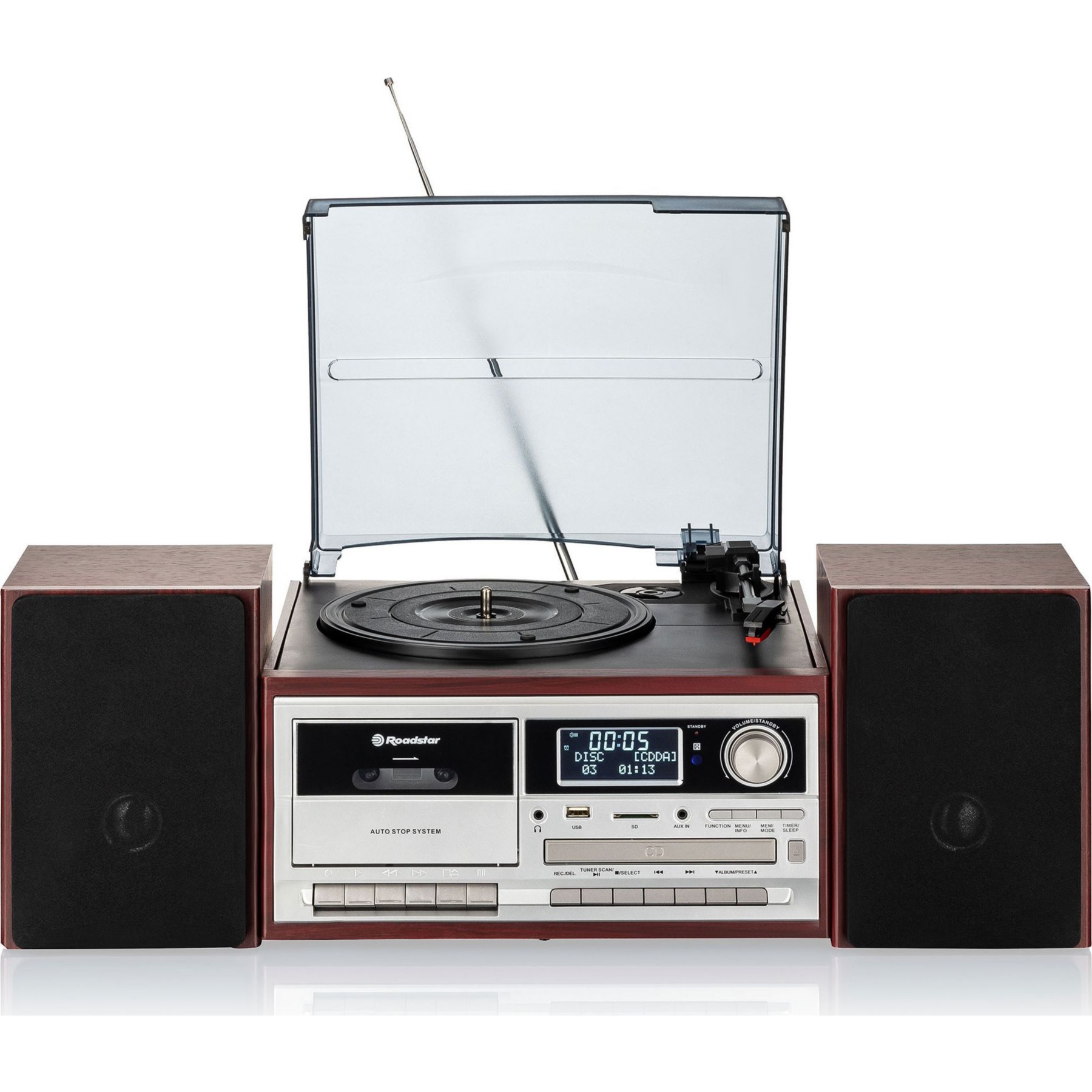 Chaîne HiFi ROADSTAR HIF-8892D+BT Platine Vinyle Vintage