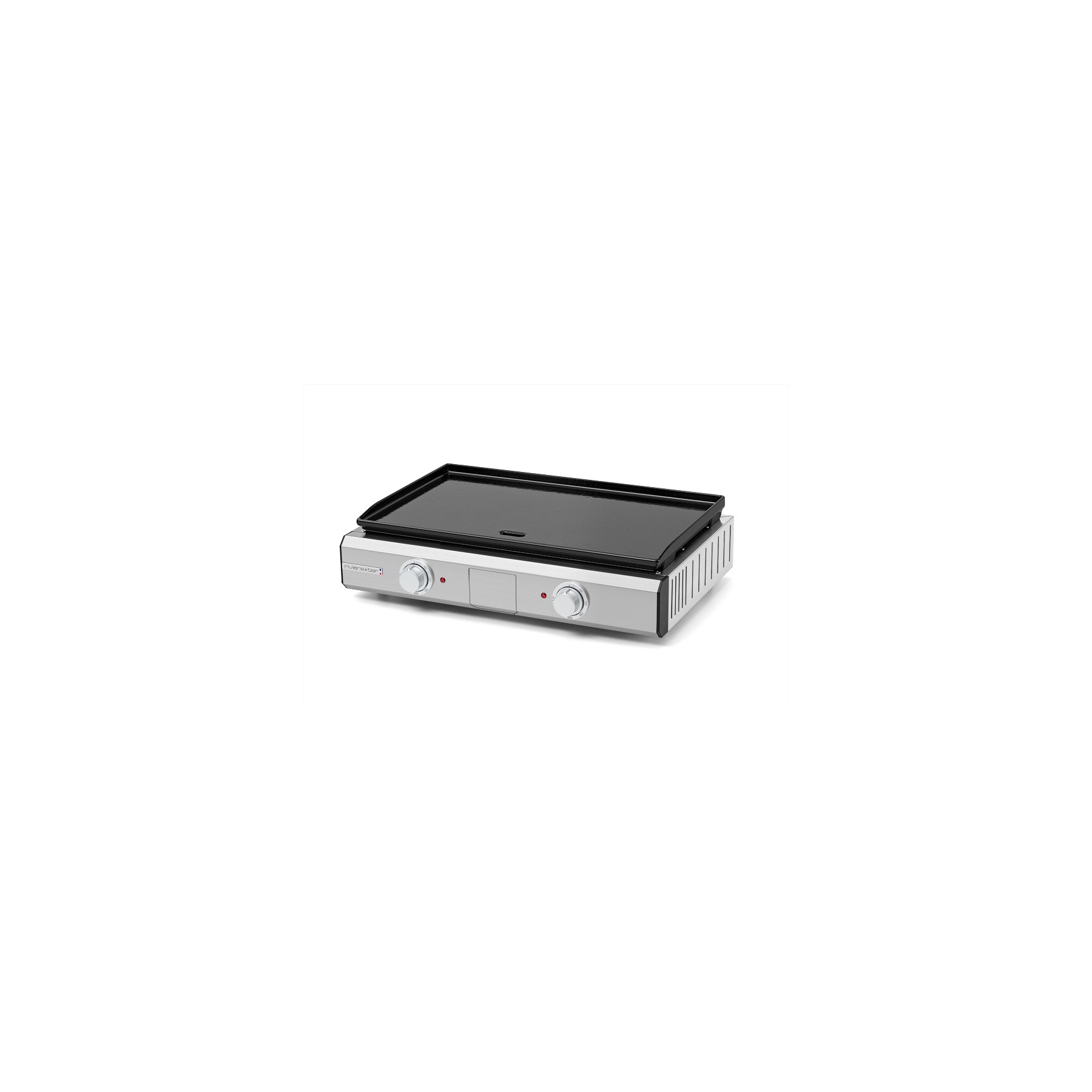 Plancha électrique RIVIERA ET BAR QPL1060 émaillée 2 brûleurs à poser, 57x35 cm