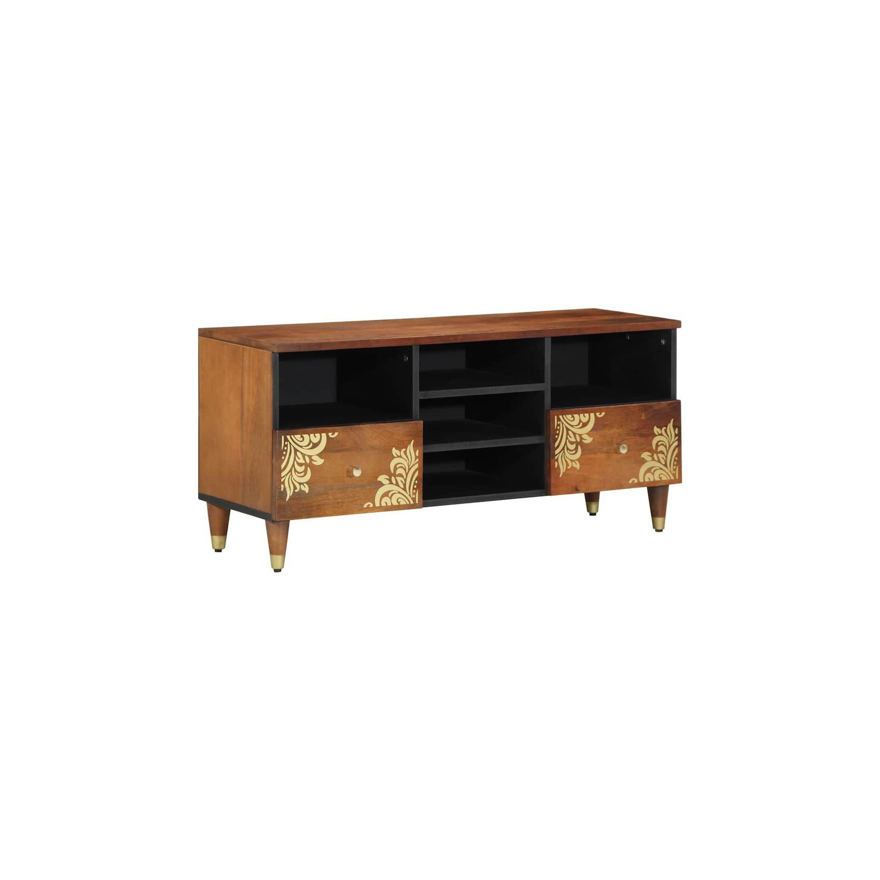 Meuble TV HELLOSHOP26 Meuble TV moderne pratique rangement 100