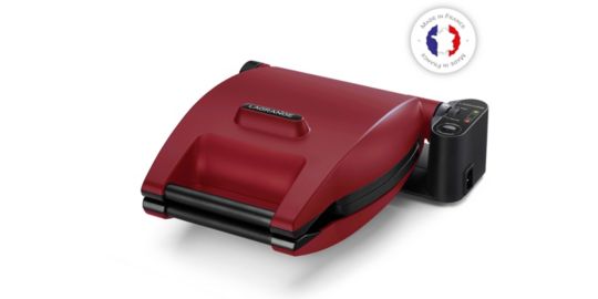 Croque, gaufrier, gaufrette LAGRANGE Premium Gaufres Rouge Mat - Spatule
