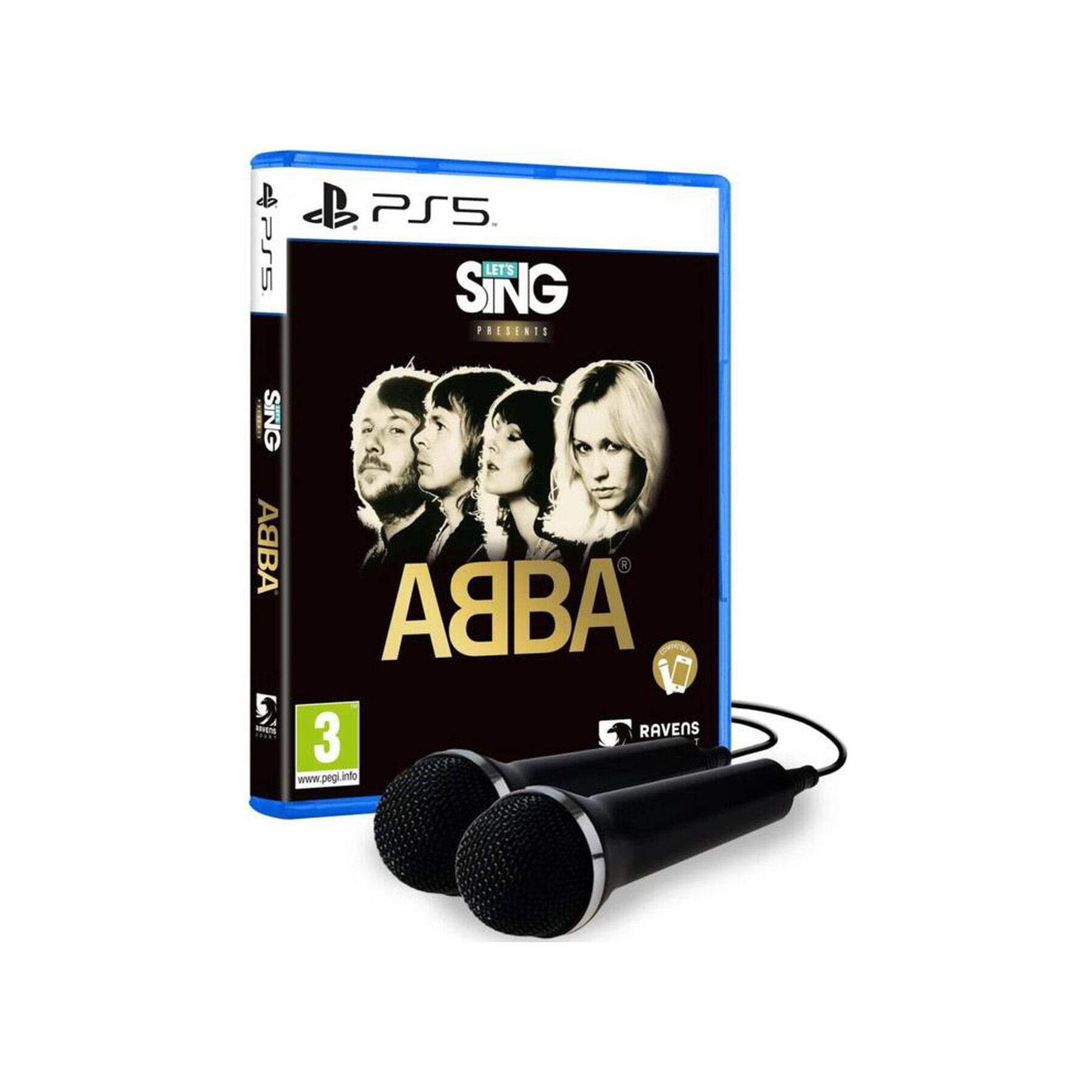 Jeu PS5 PLAION Let's Sing Presents Abba + 2 Micros
