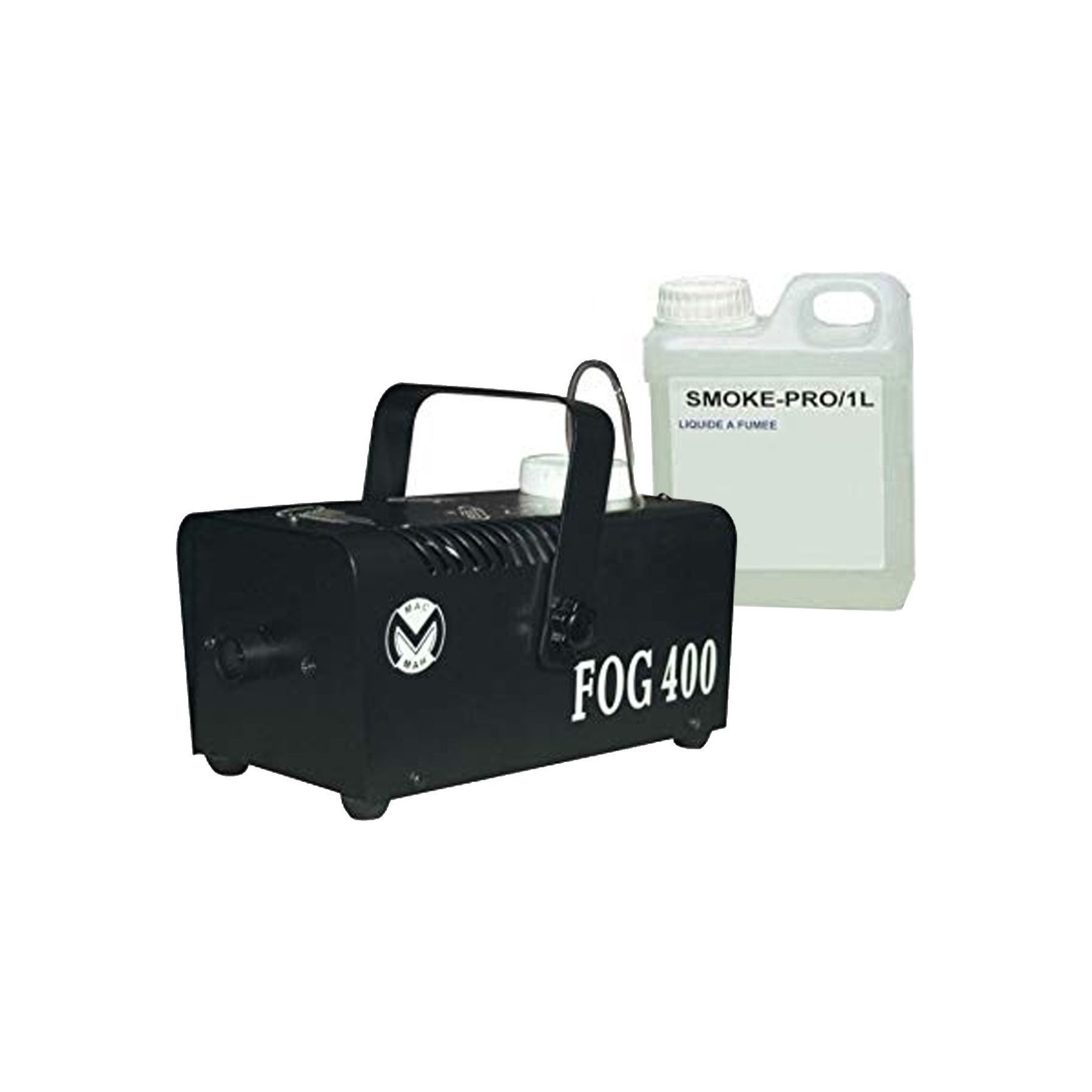 Machine à fumée IBIZA Bundle Mac Fog 400 + liquide fumée