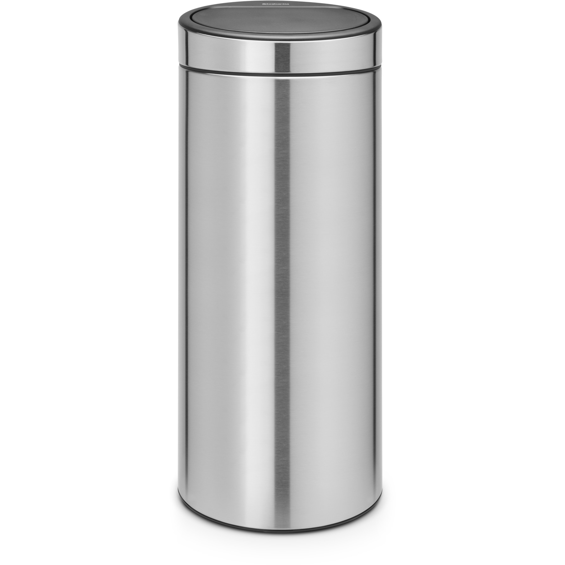 Poubelle de cuisine manuelle BRABANTIA Touch Bin new 30L matt steel