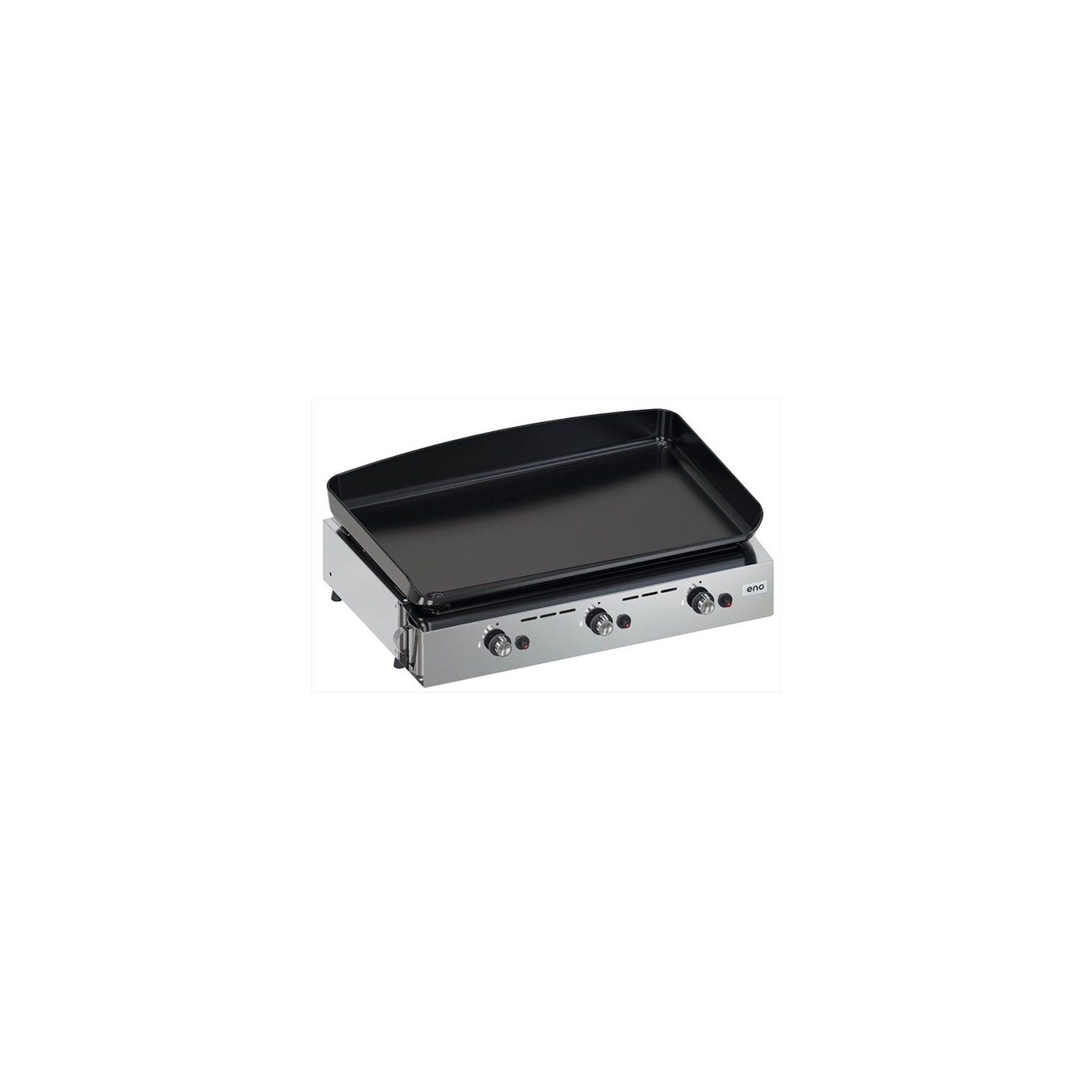 Plancha gaz ENO Initial 65 Inox 3 brûleurs à poser, 62x36 cm