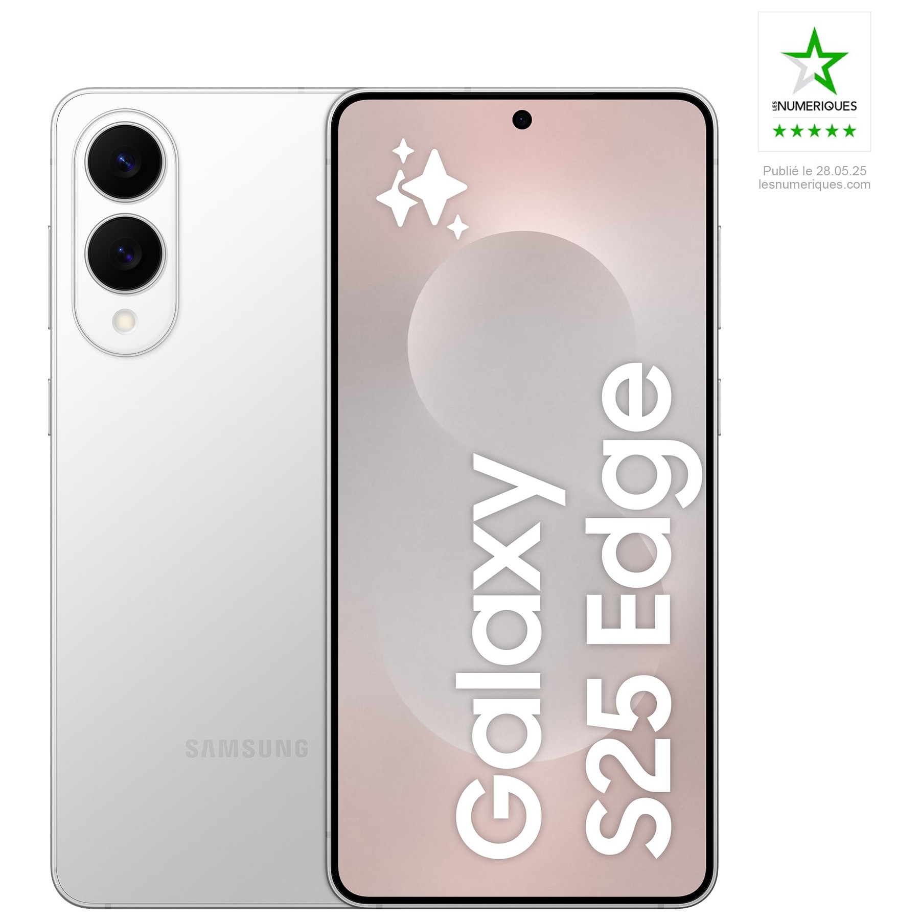 Smartphone SAMSUNG Galaxy S25 Edge Argent Titane 512Go