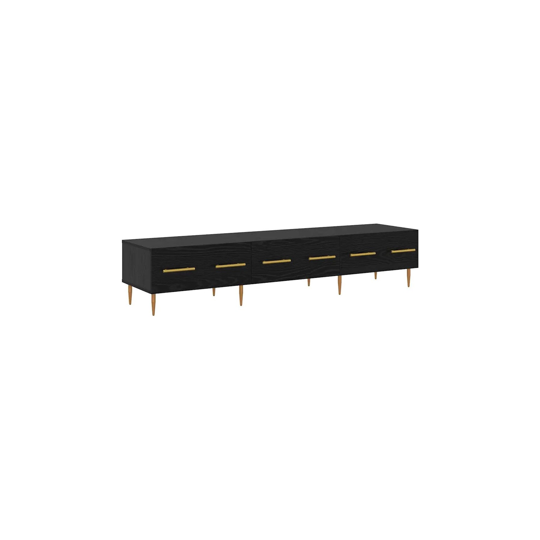 Meuble TV HELLOSHOP26 Meuble TV rectangulaire moderne avec ran