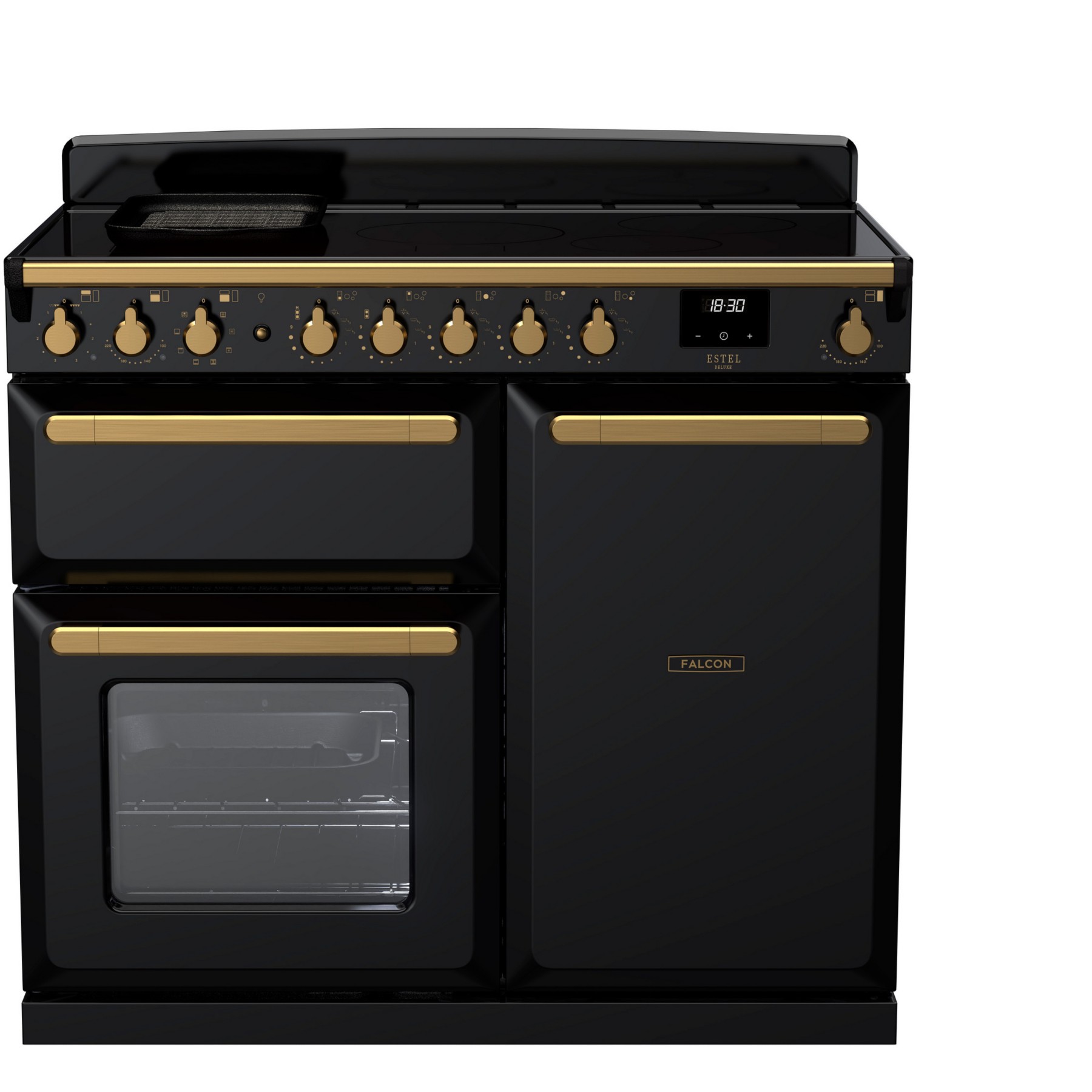 Piano de cuisson induction FALCON ESTEL DELUXE TAB IND 100 CM NOIR BRILLAN