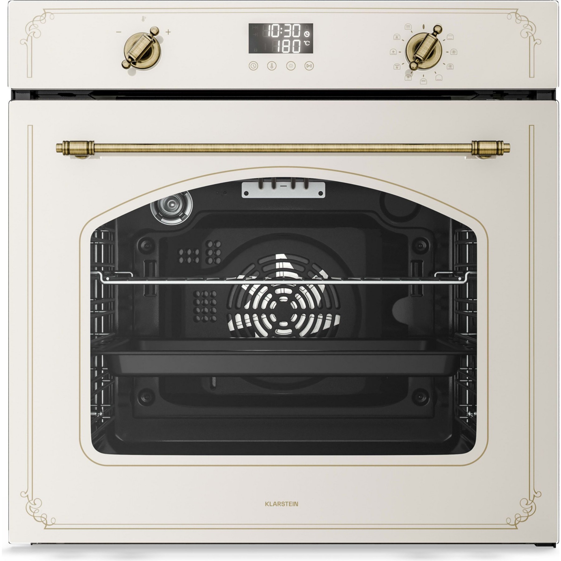 Four encastrable KLARSTEIN 60 cm pyrolyse 3150W 76L Blanc Victoria