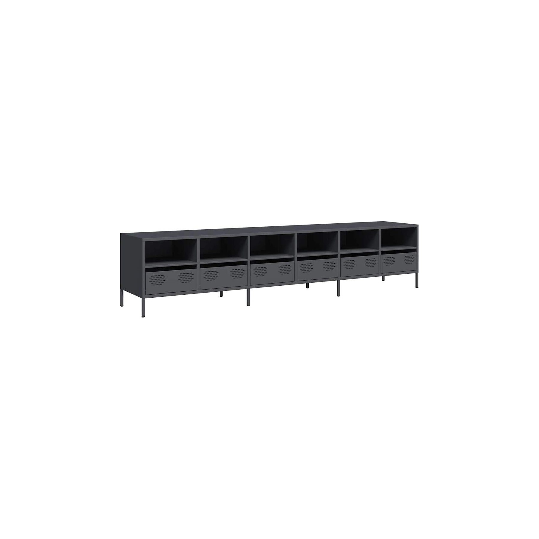 Meuble TV HELLOSHOP26 Meuble TV avec rangement 202 x 39 x 43 c