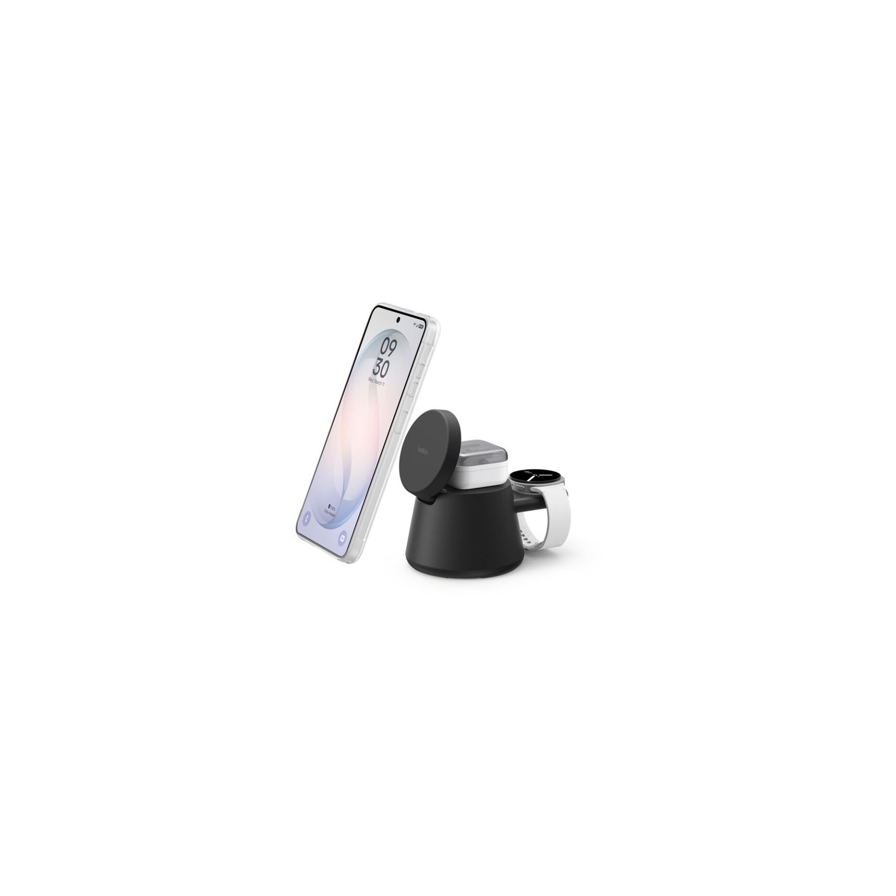 Station de charge BELKIN Station de recharge 3-en-1 25W Qi2 Noir
