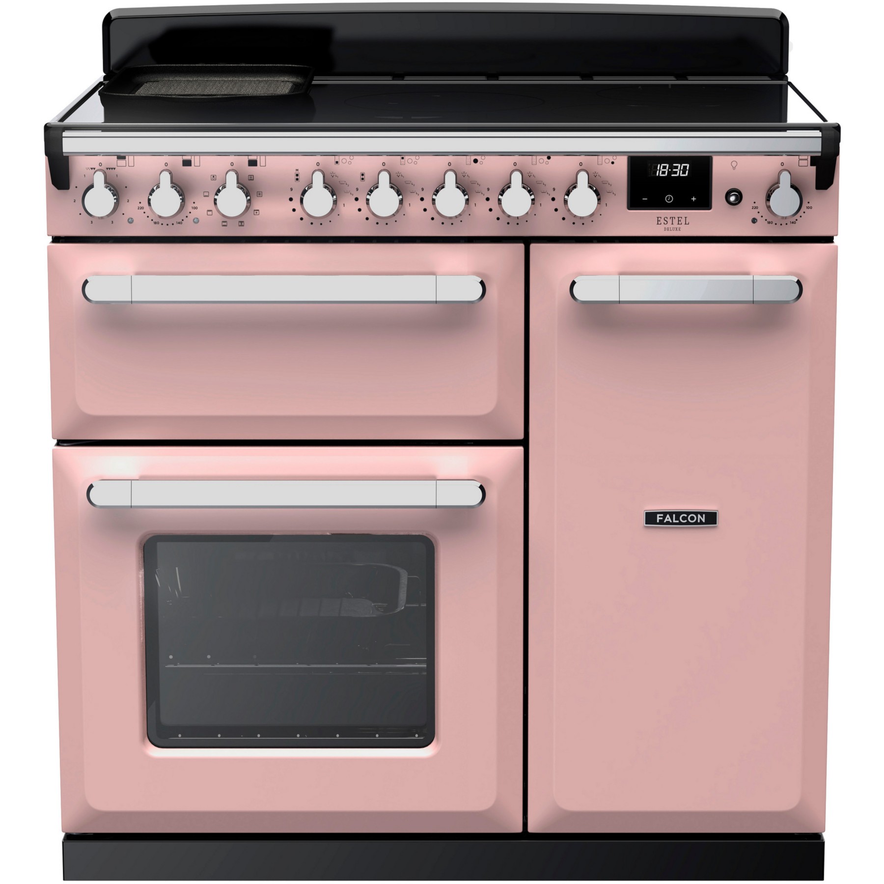 Piano de cuisson induction FALCON ESTEL DELUXE TAB IND 90 CM ROSE PASTEL C