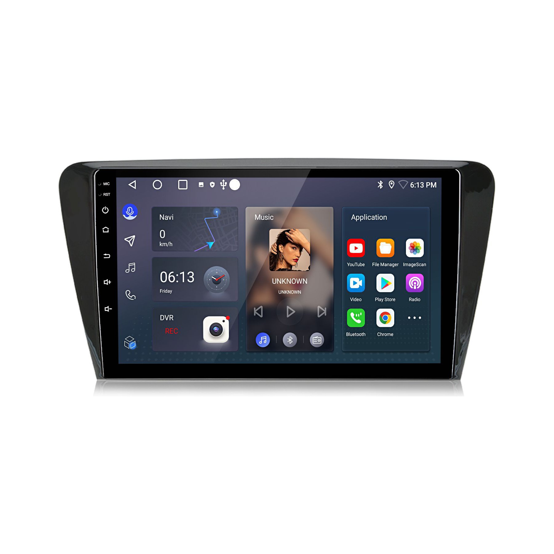 Autoradio connecté JUNSUN pour Skoda Octavia 2013-18 128GB Carplay