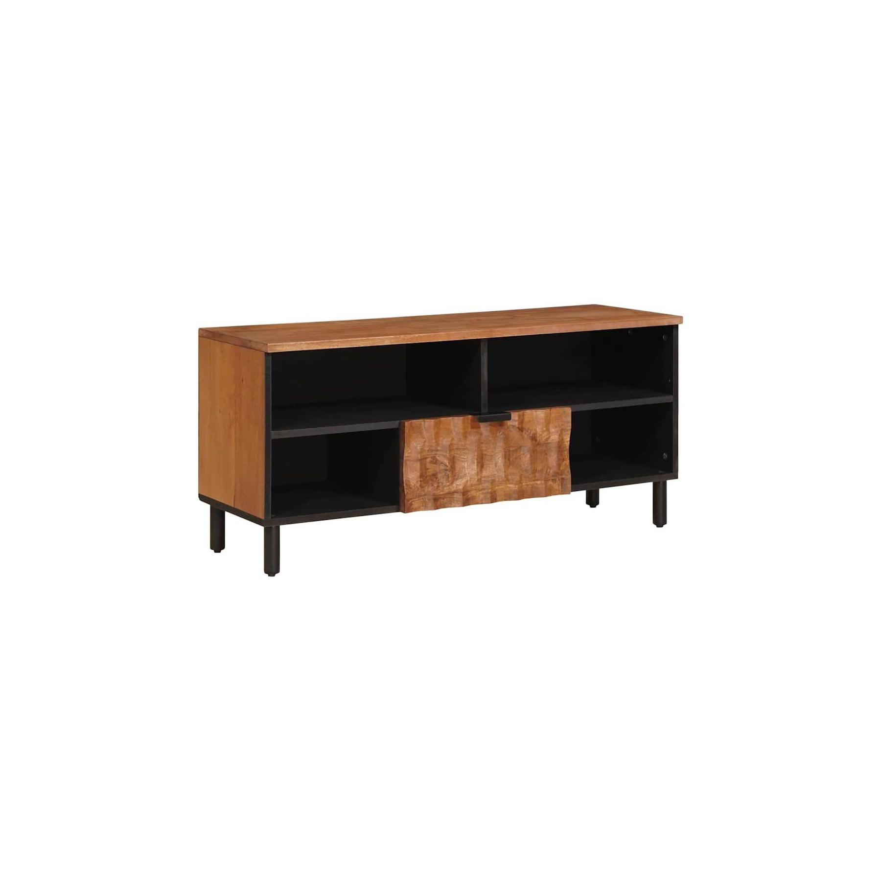Meuble TV HELLOSHOP26 Meuble TV moderne en bois de mangue natu