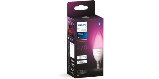 Ampoule LED connectée PHILIPS HUE E14 White&Color Ambiance Flamme