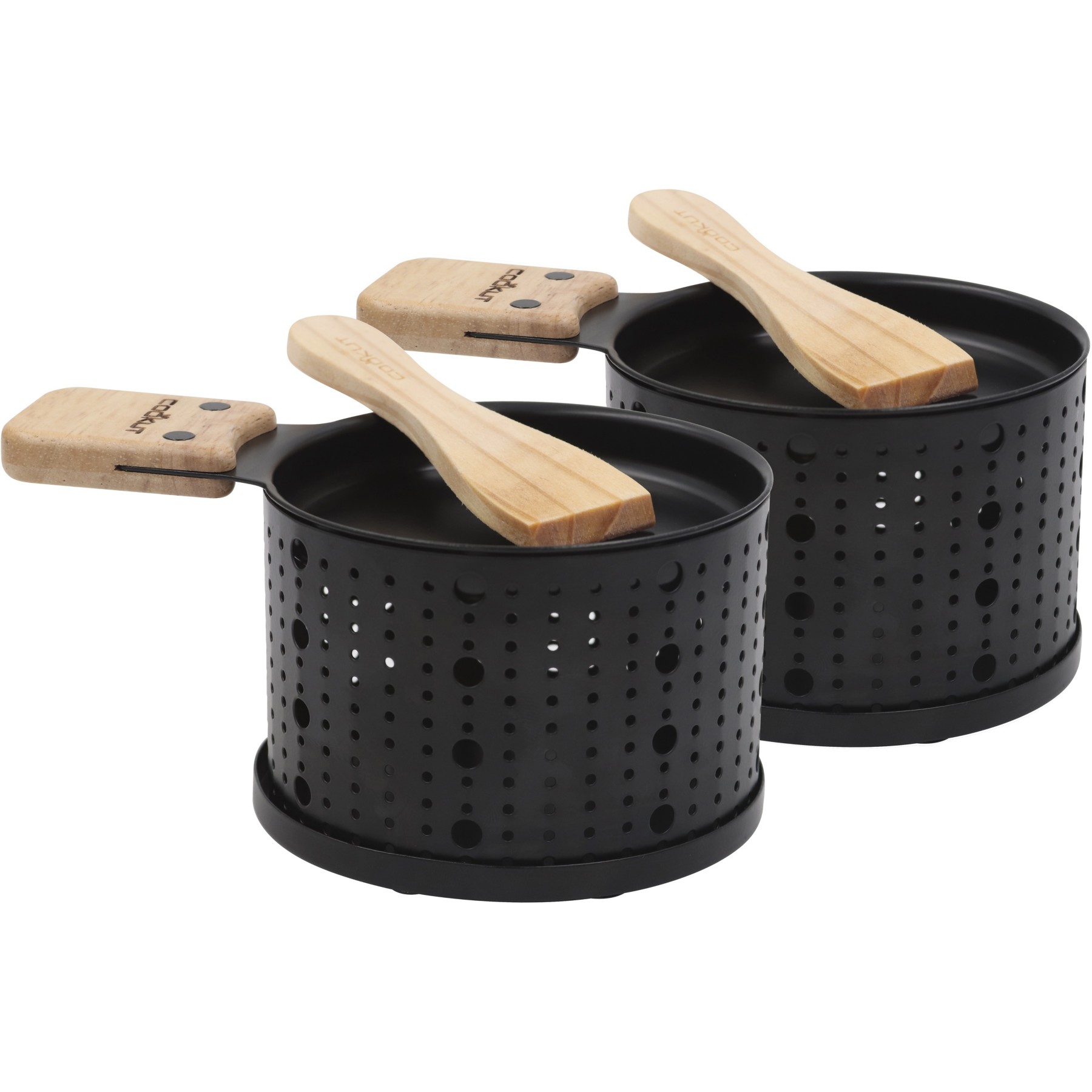 Raclette COOKUT Raclette à la bougie 2 personnes noir