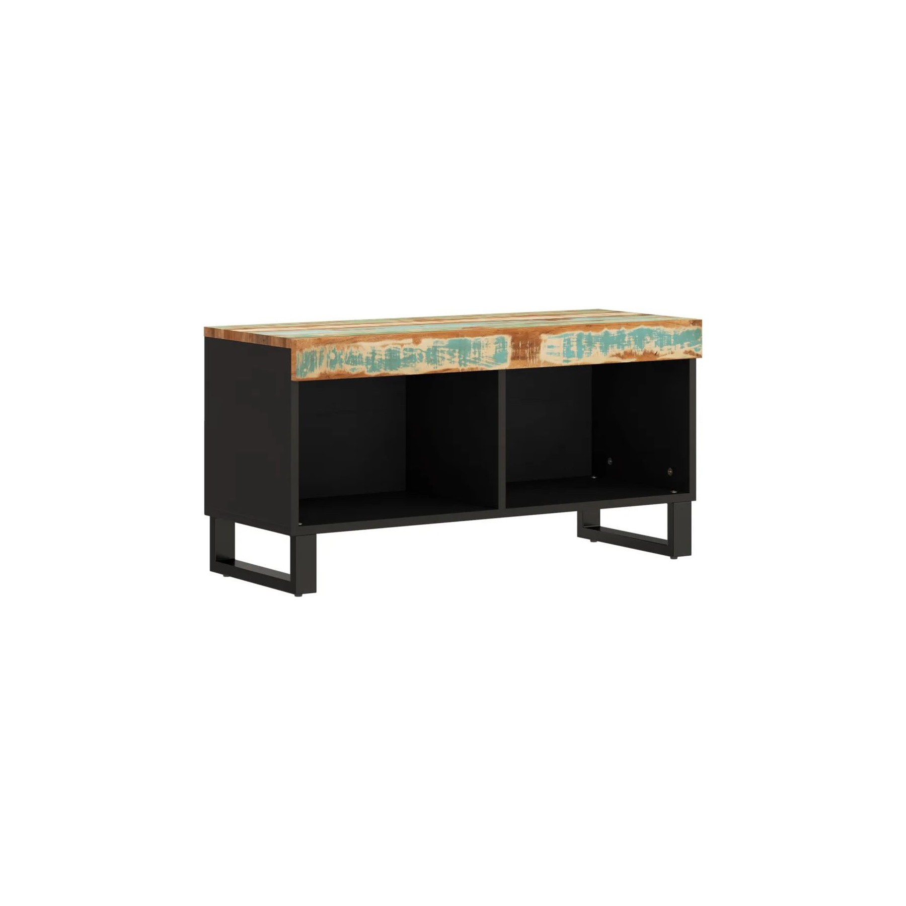 Meuble TV HELLOSHOP26 Meuble TV industriel avec rangement spac