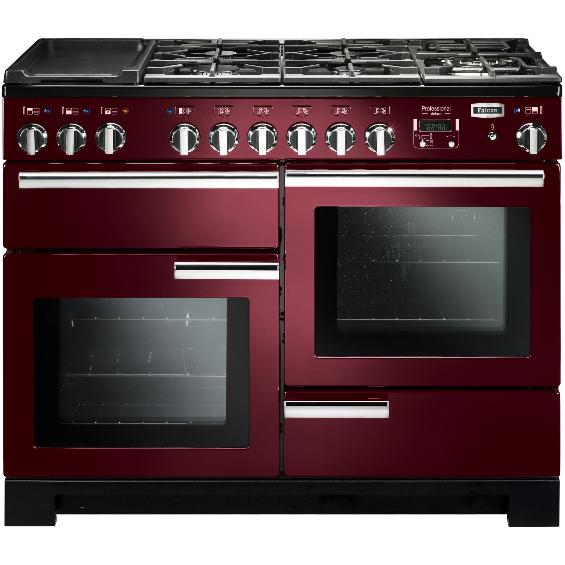 Piano de cuisson mixte FALCON PROFESSIONAL DELUXE  TAB MIX 110 CM ROUG