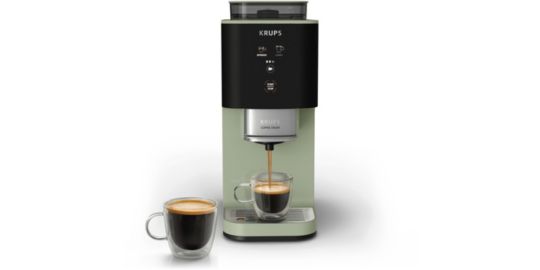 Expresso Broyeur KRUPS Coffee Crush, Machine à café à grains, ultra compacte SA401LE0